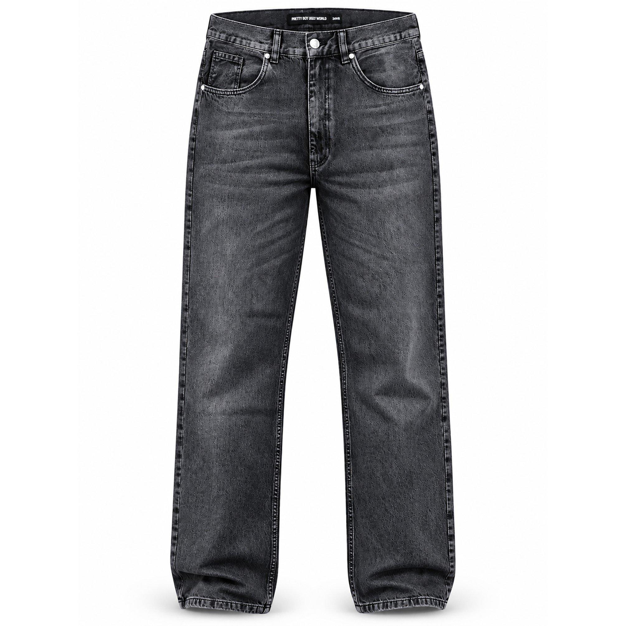 Grey Wash - Pretty Boy Ugly World - PBUW Loose Relax Jea Sn71 - 1