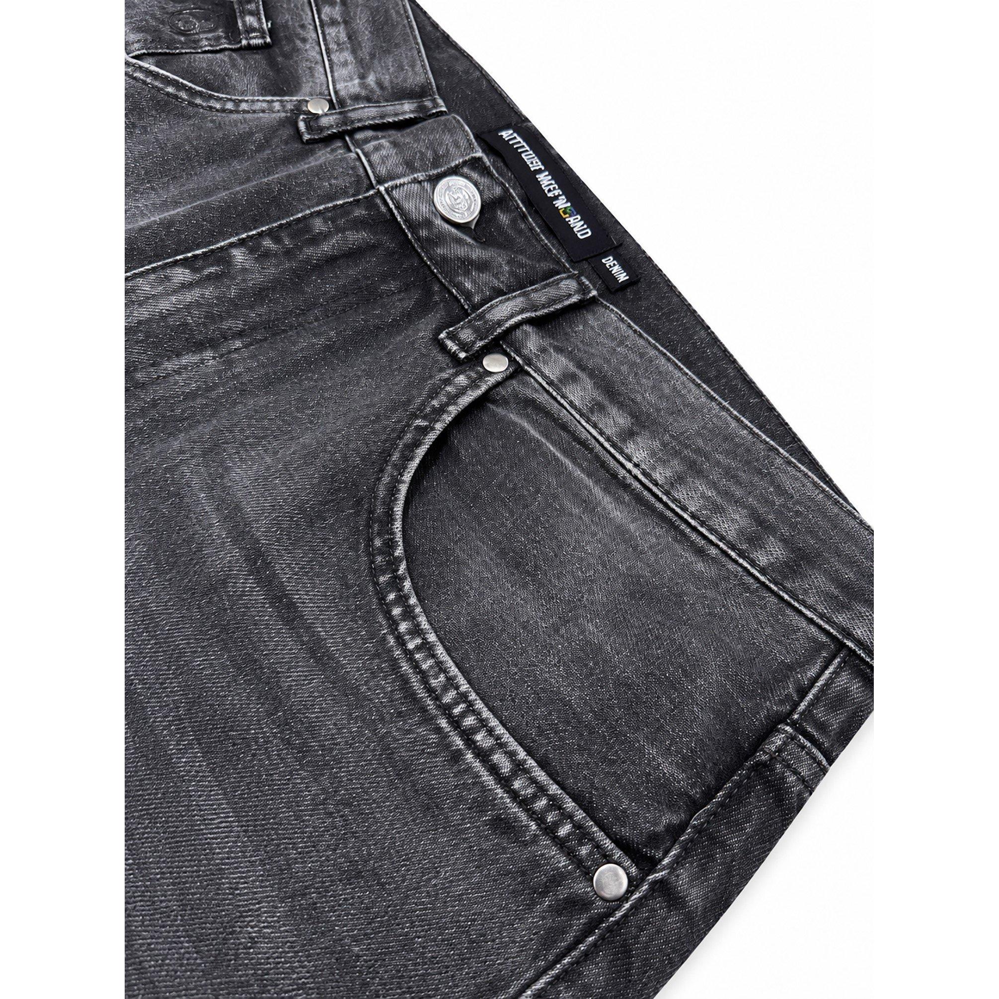 Grey Wash - Pretty Boy Ugly World - PBUW Loose Relax Jea Sn71 - 3