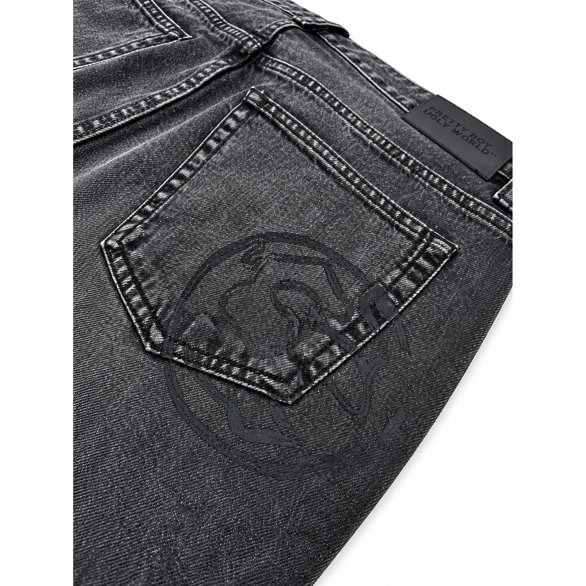 Grey Wash - Pretty Boy Ugly World - PBUW Loose Relax Jea Sn71 - 4