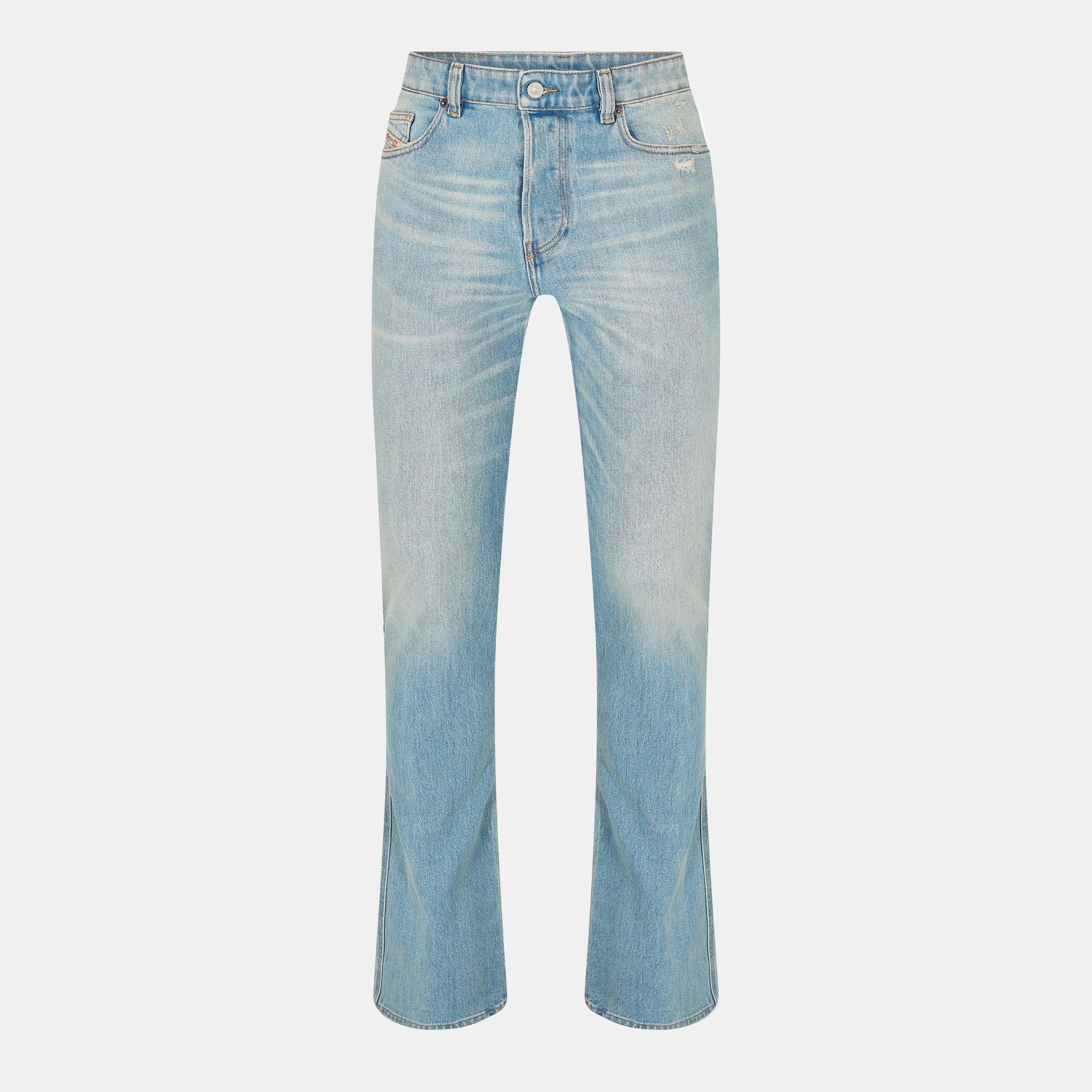 Diesel Men's Structured Denim Straight Leg Jeans - Blue Denim - 27W R