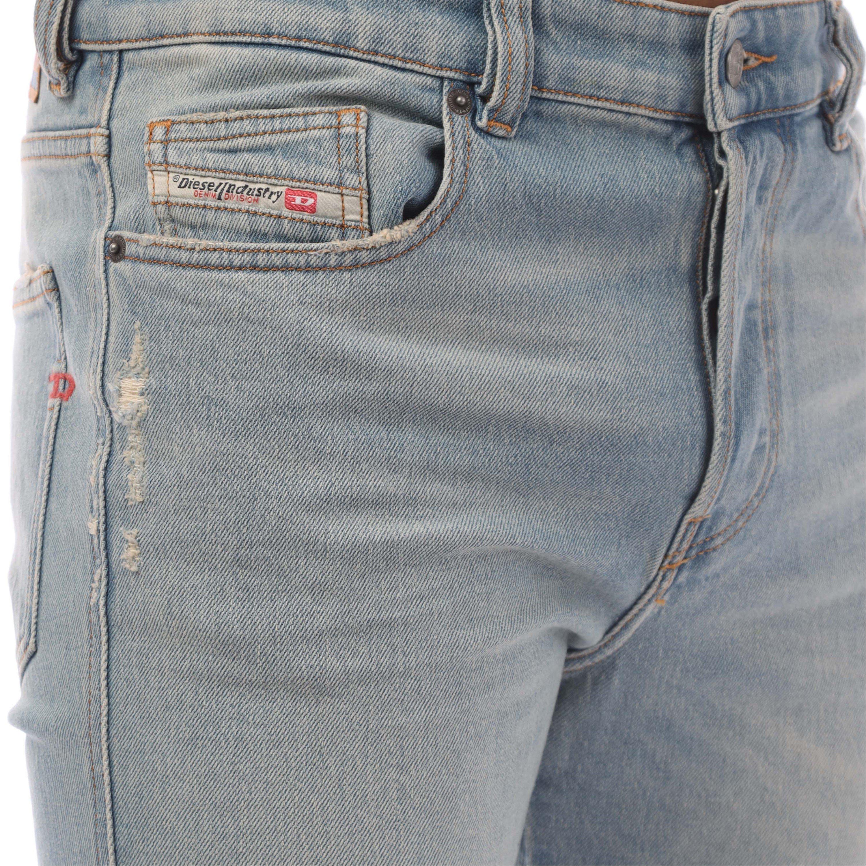 Blue Denim - Diesel - Men's Straight Leg Jeans - 3