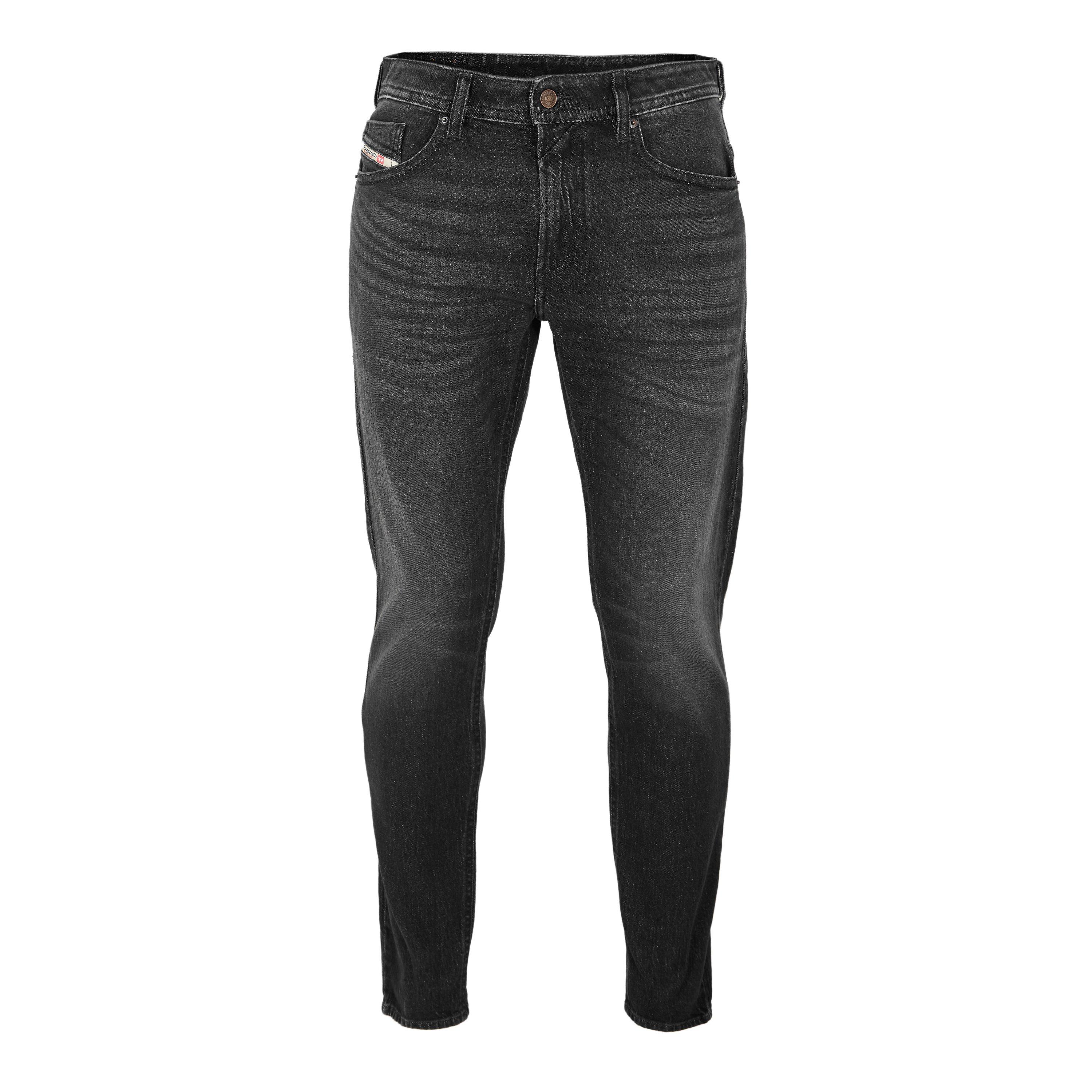 Diesel Men's Straight Leg Jeans - Blk Gry Denim - 31W R