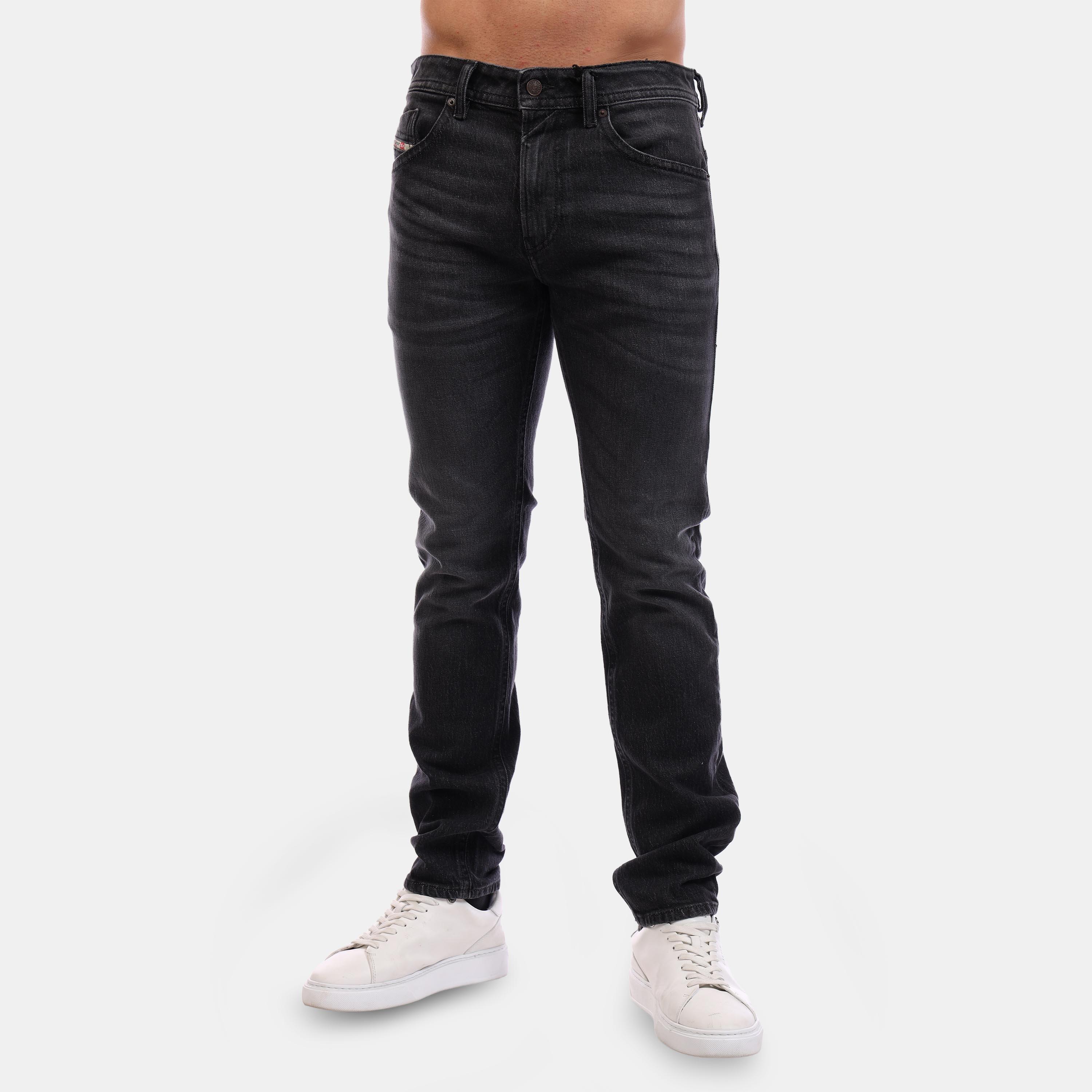 Blk Gry Denim - Diesel - Men's Straight Leg Jeans - 3