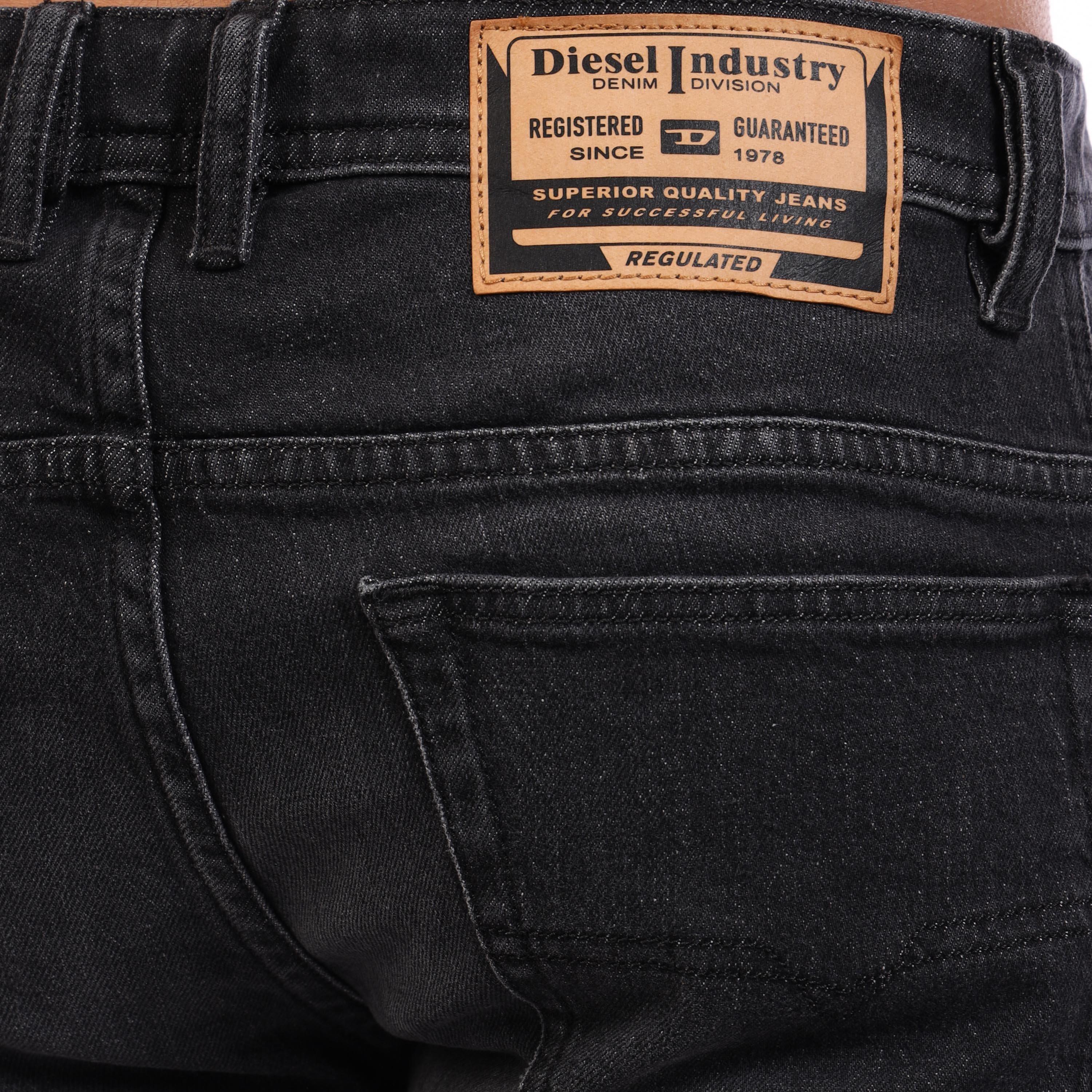 Blk Gry Denim - Diesel - Men's Straight Leg Jeans - 4