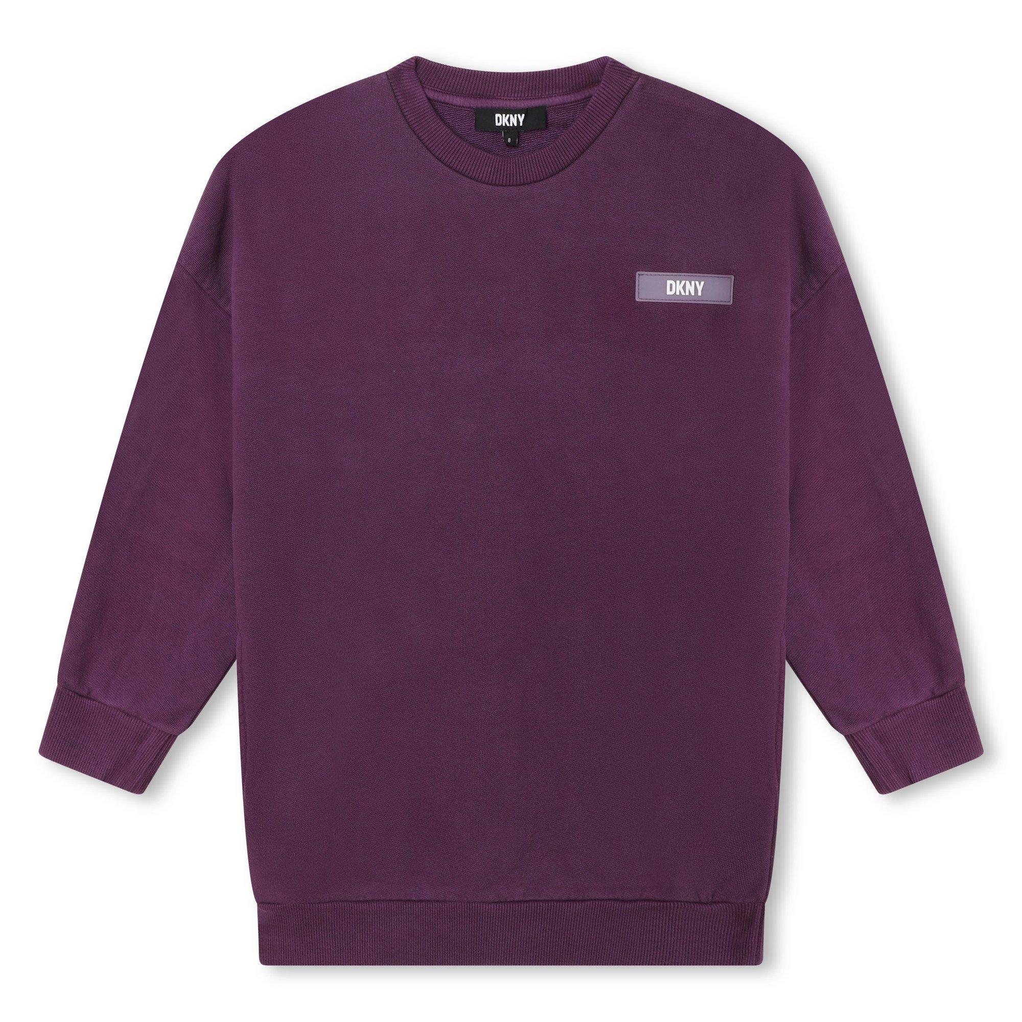 Dkny Girls Kids' Long-Sleeve Jersey Dress - Violet 910 - 6Y