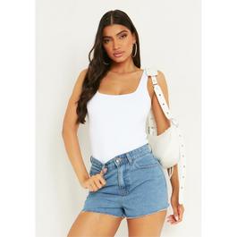Missy Empire Wash Denim Shorts