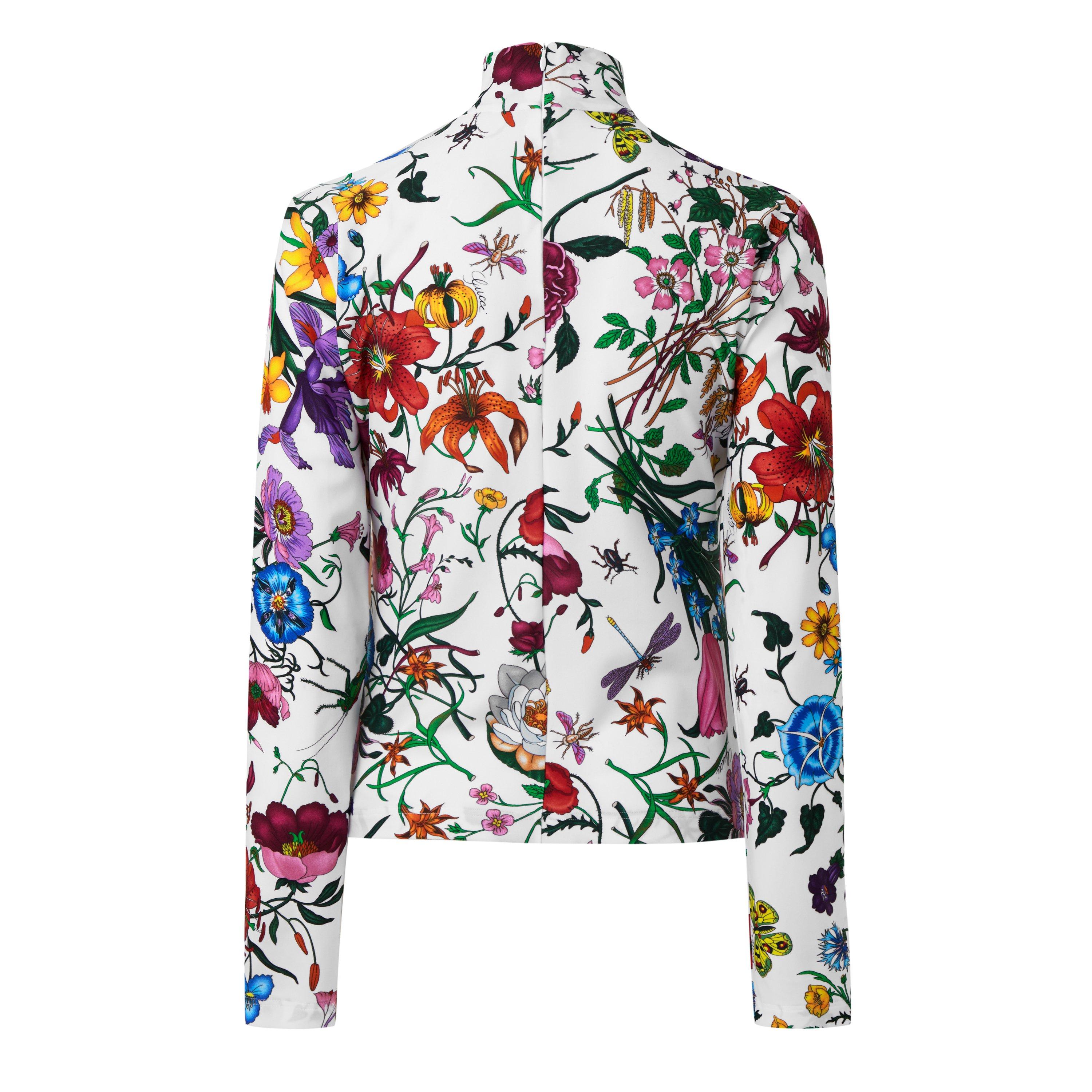 White/Multi - Gucci - Gucci Floral Top Ld64 - 2