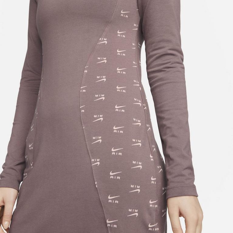 Marron - Nike - Air Women'S Long-Sleeve Printed Dress Jersey Womens - 4