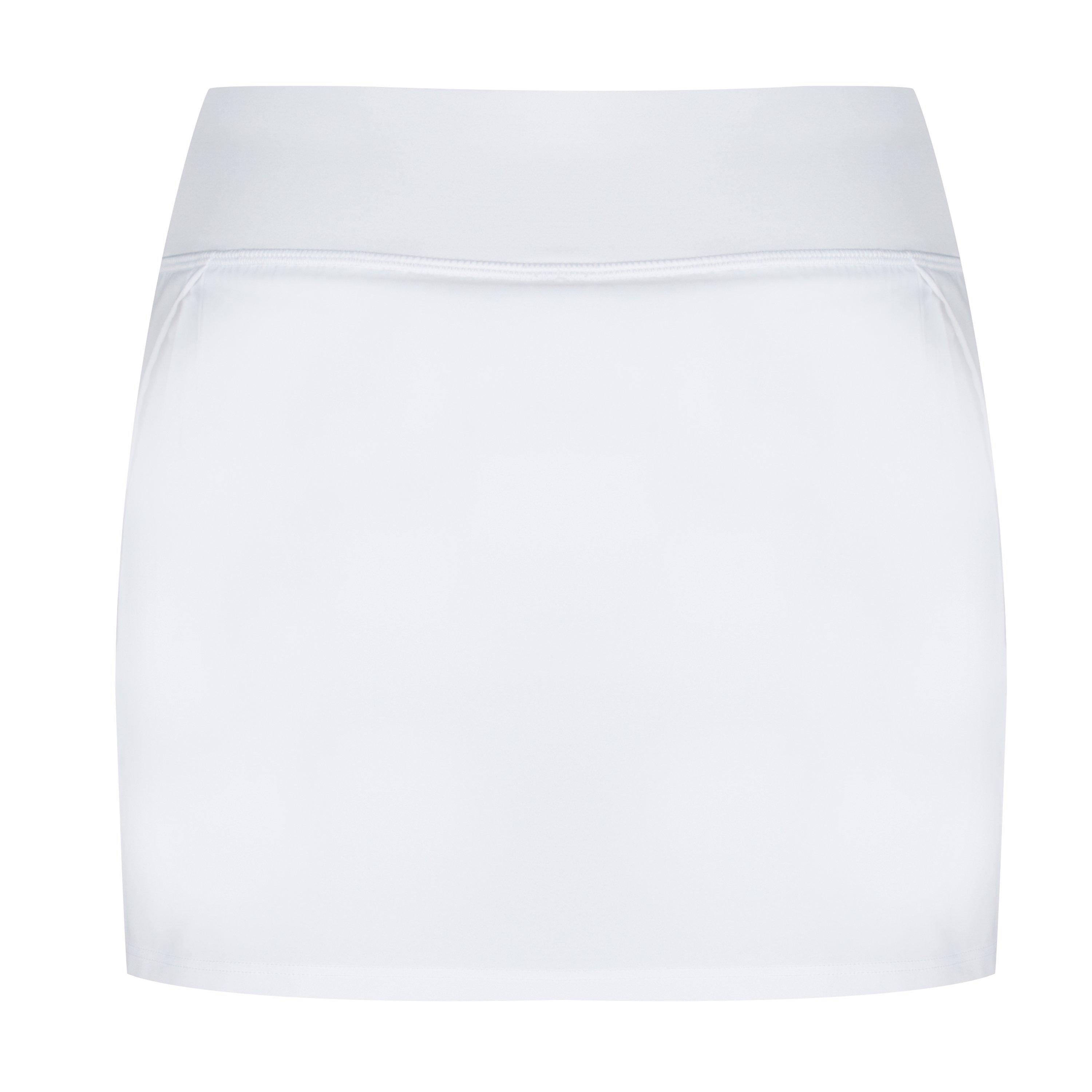 White - Reebok - Workout Ready Vector Skirt Womens Denim Short - 2
