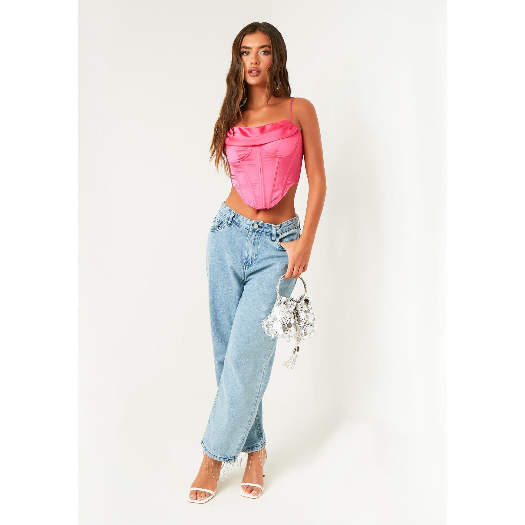 Missy Empire Trim Denim Jean