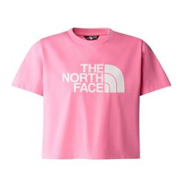 The North Face G S/S CROP EASY TEE GAMMA PINK