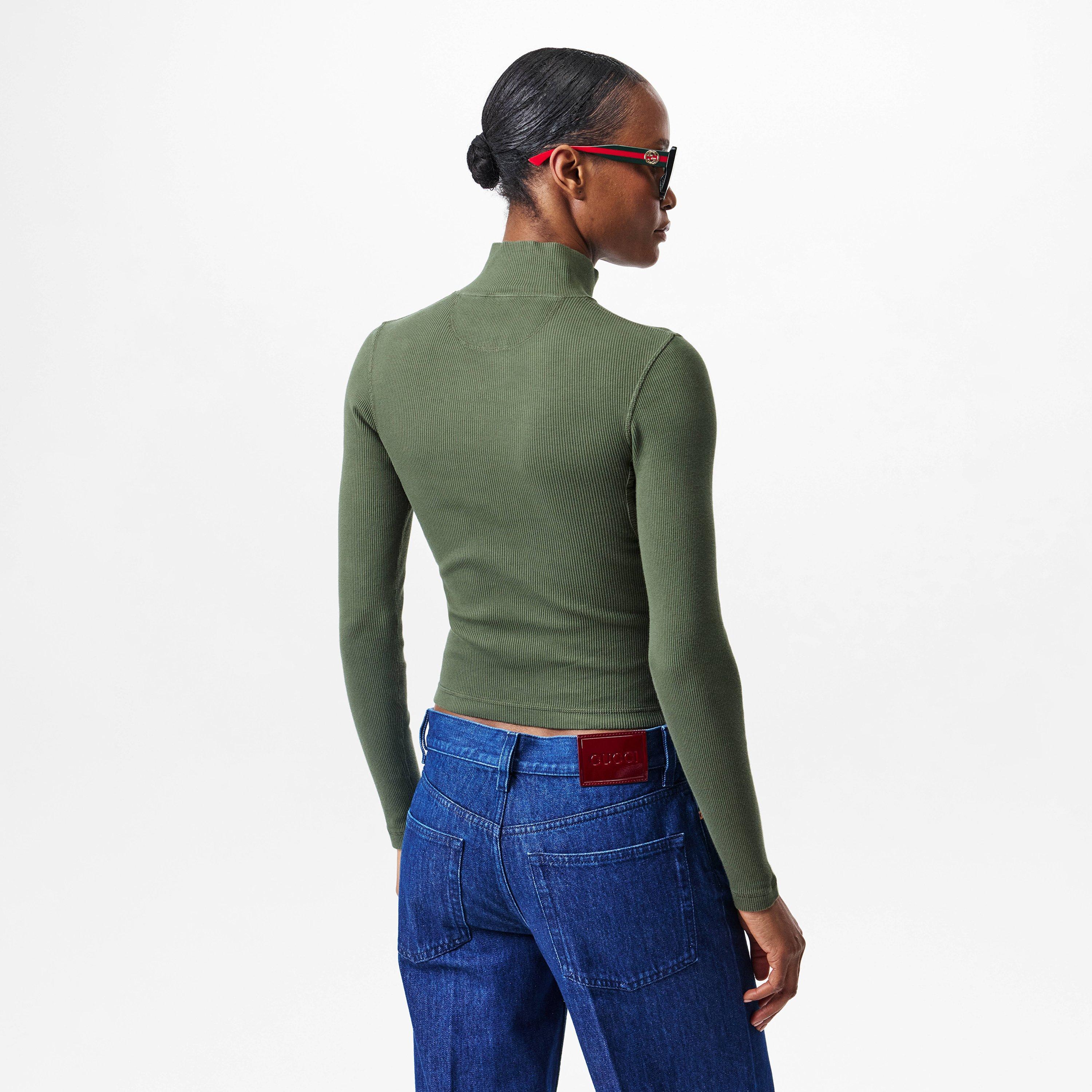 Military - Gucci - Rib Long Sleeve T-Shirt - 4