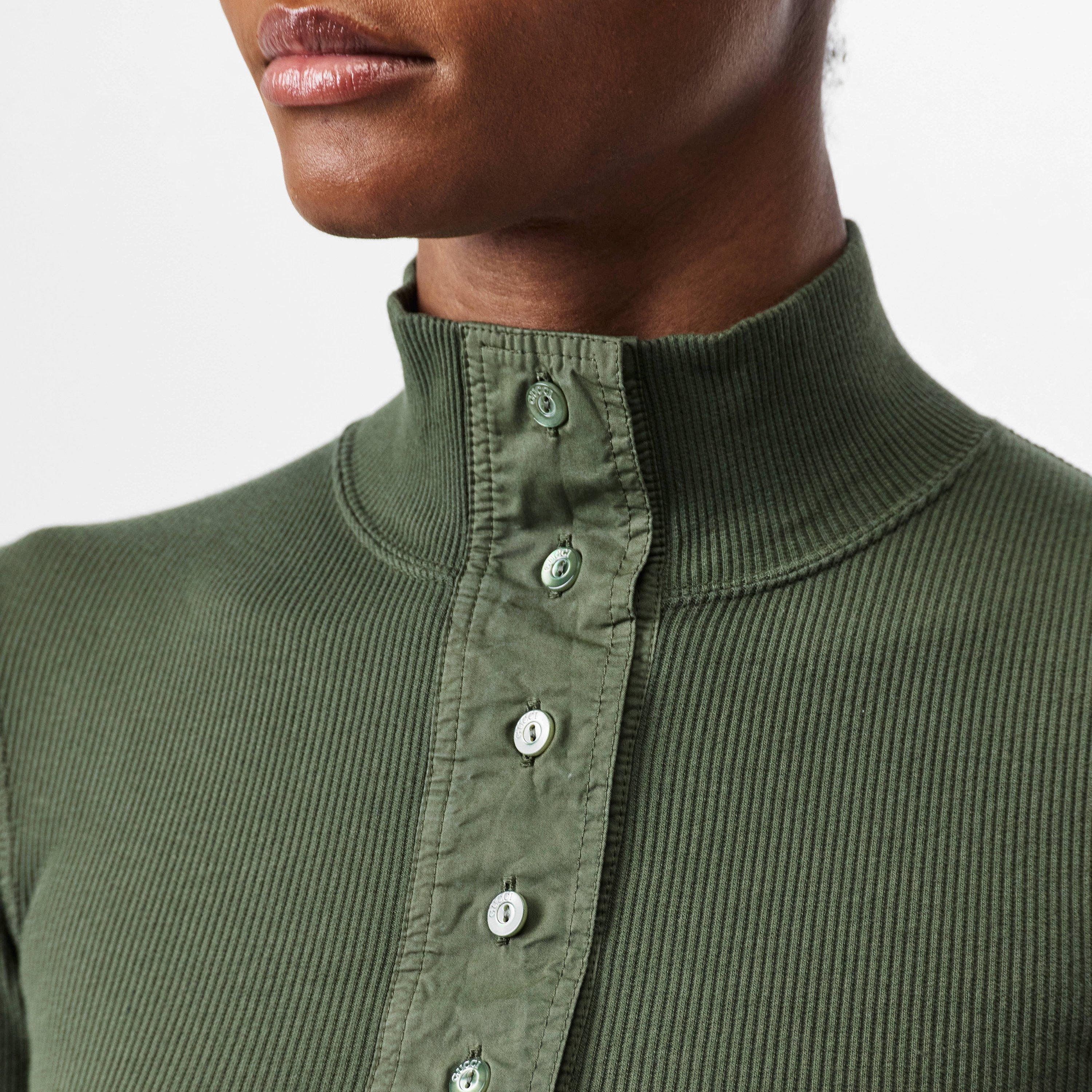 Military - Gucci - Rib Long Sleeve T-Shirt - 5