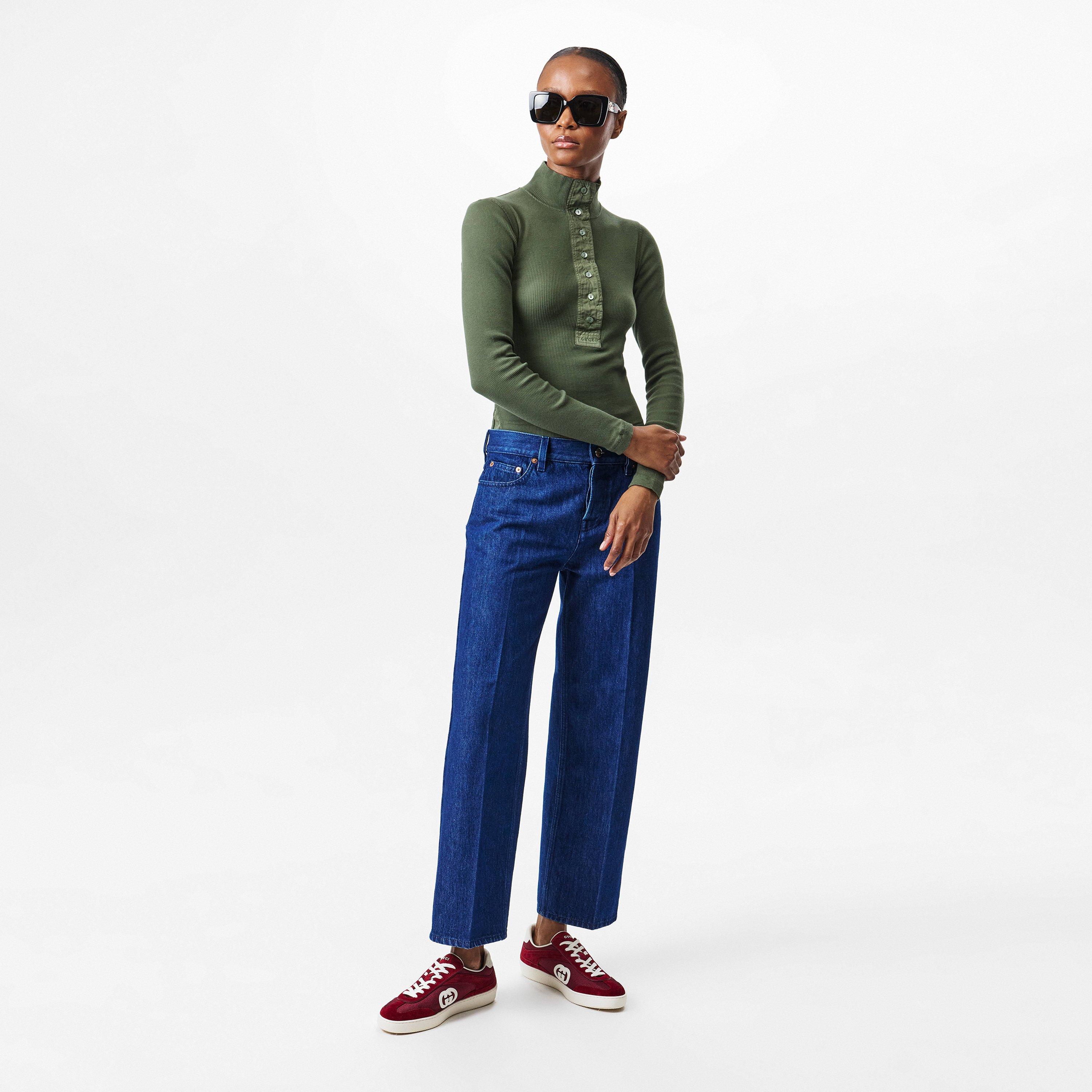 Military - Gucci - Rib Long Sleeve T-Shirt - 6