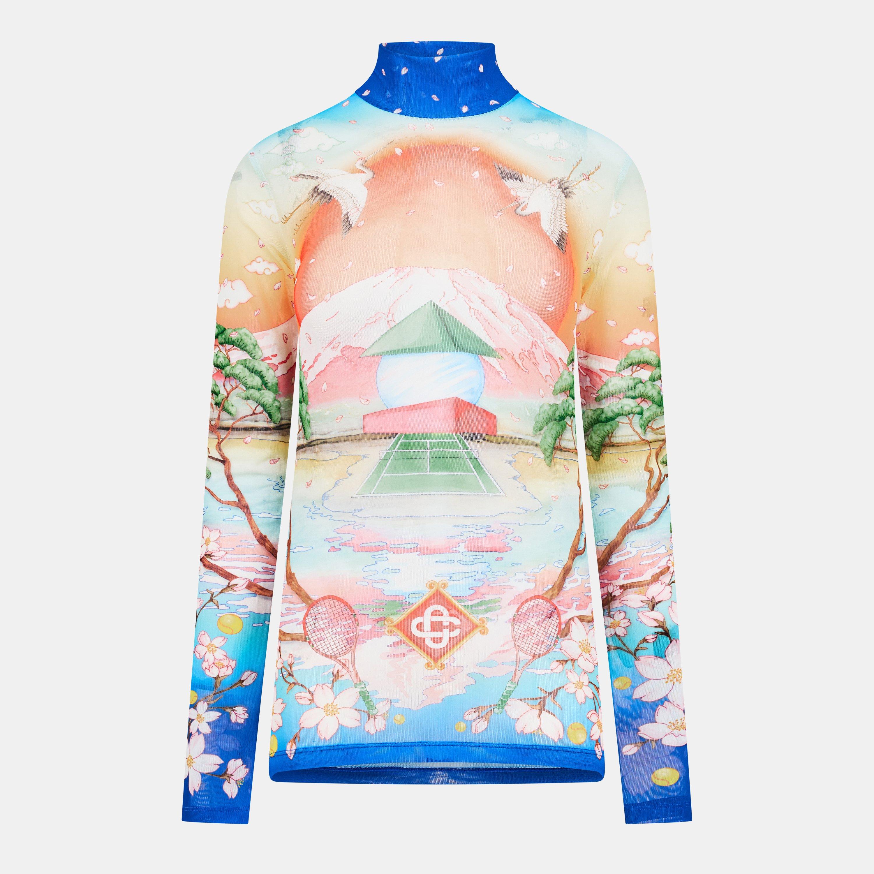 Multi - Casablanca - Women's Long Sleeve Relaxed Fit T-Shirt - 1
