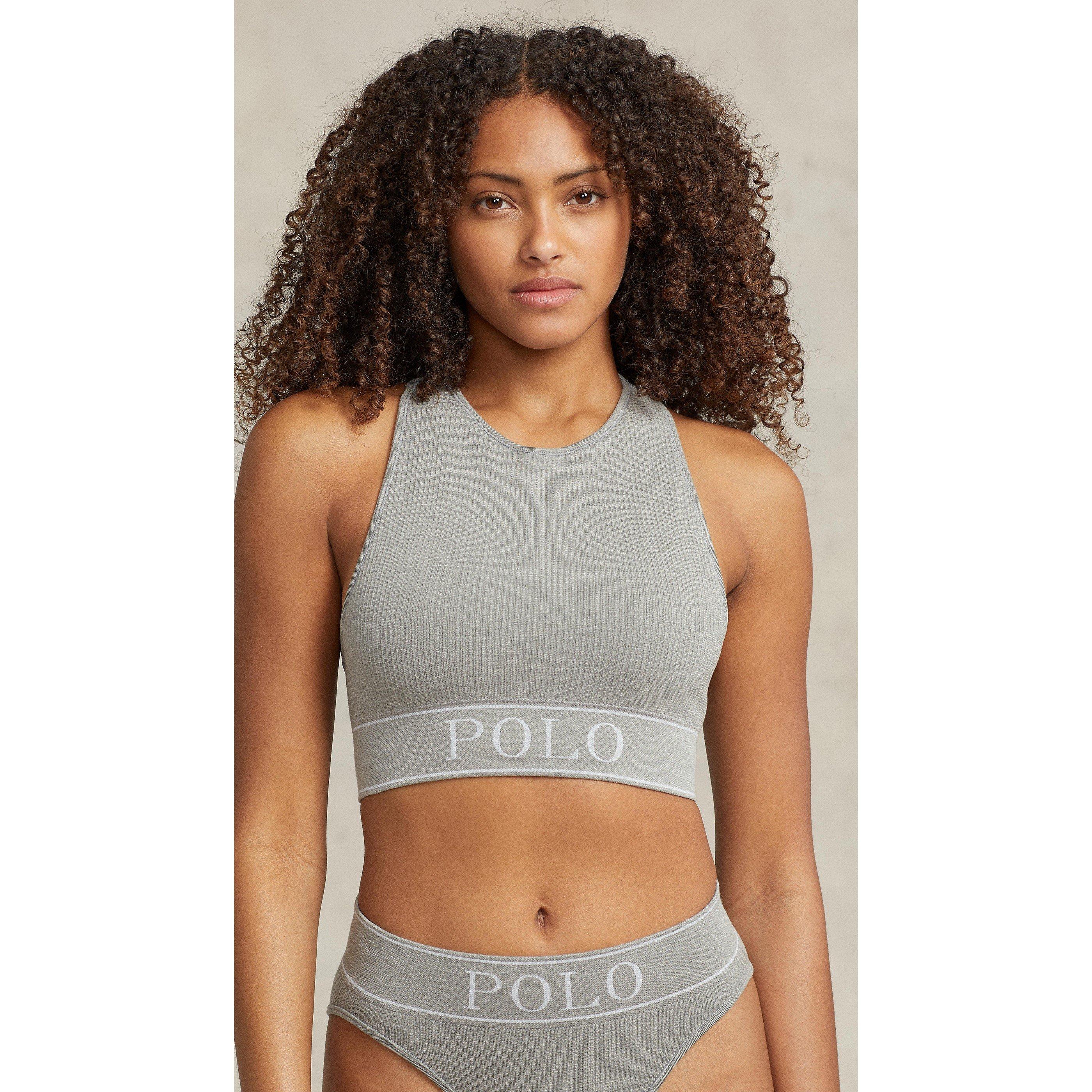 Cinzento Mesclado - Polo Ralph Lauren - Women's Crop Top - 2