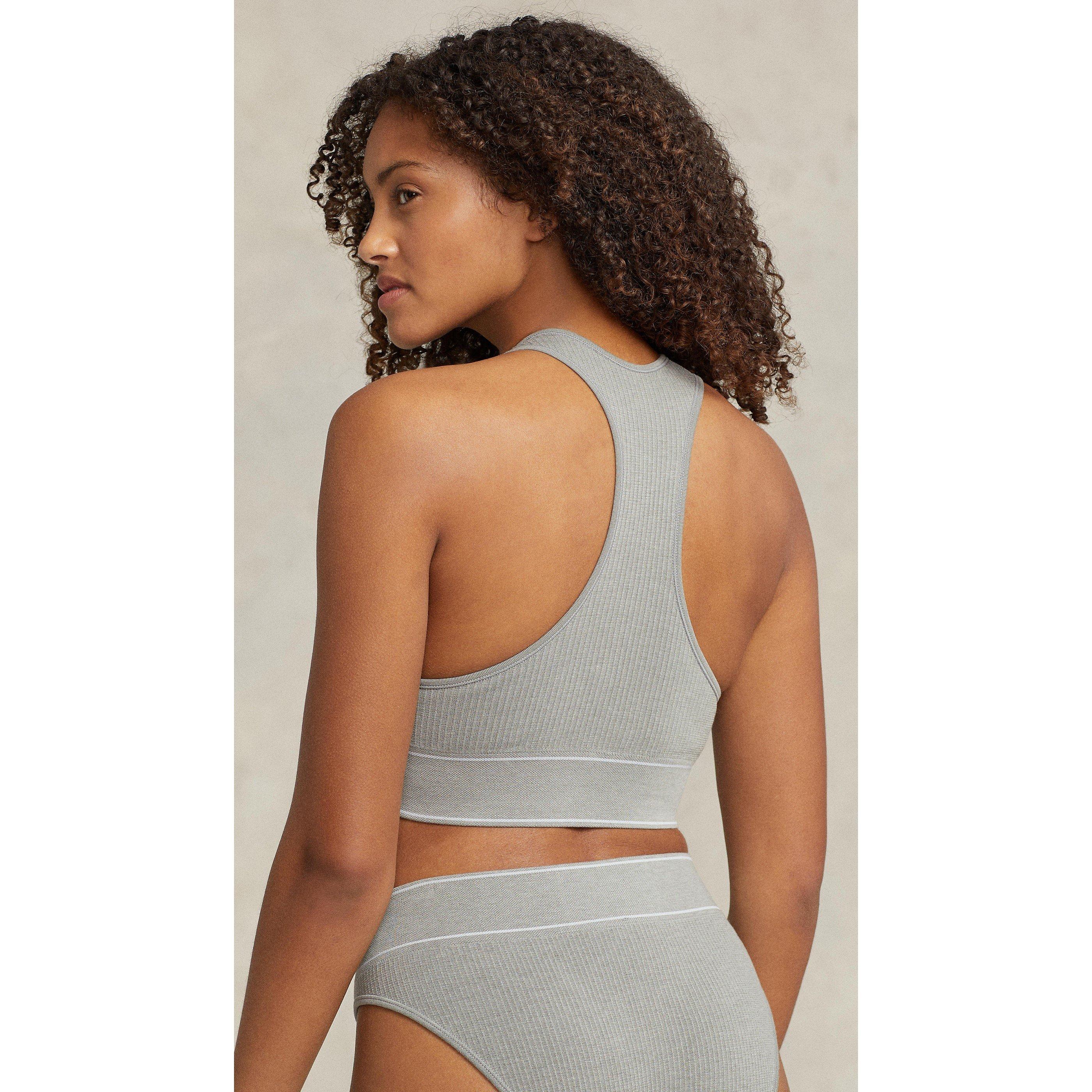 Cinzento Mesclado - Polo Ralph Lauren - Women's Crop Top - 3