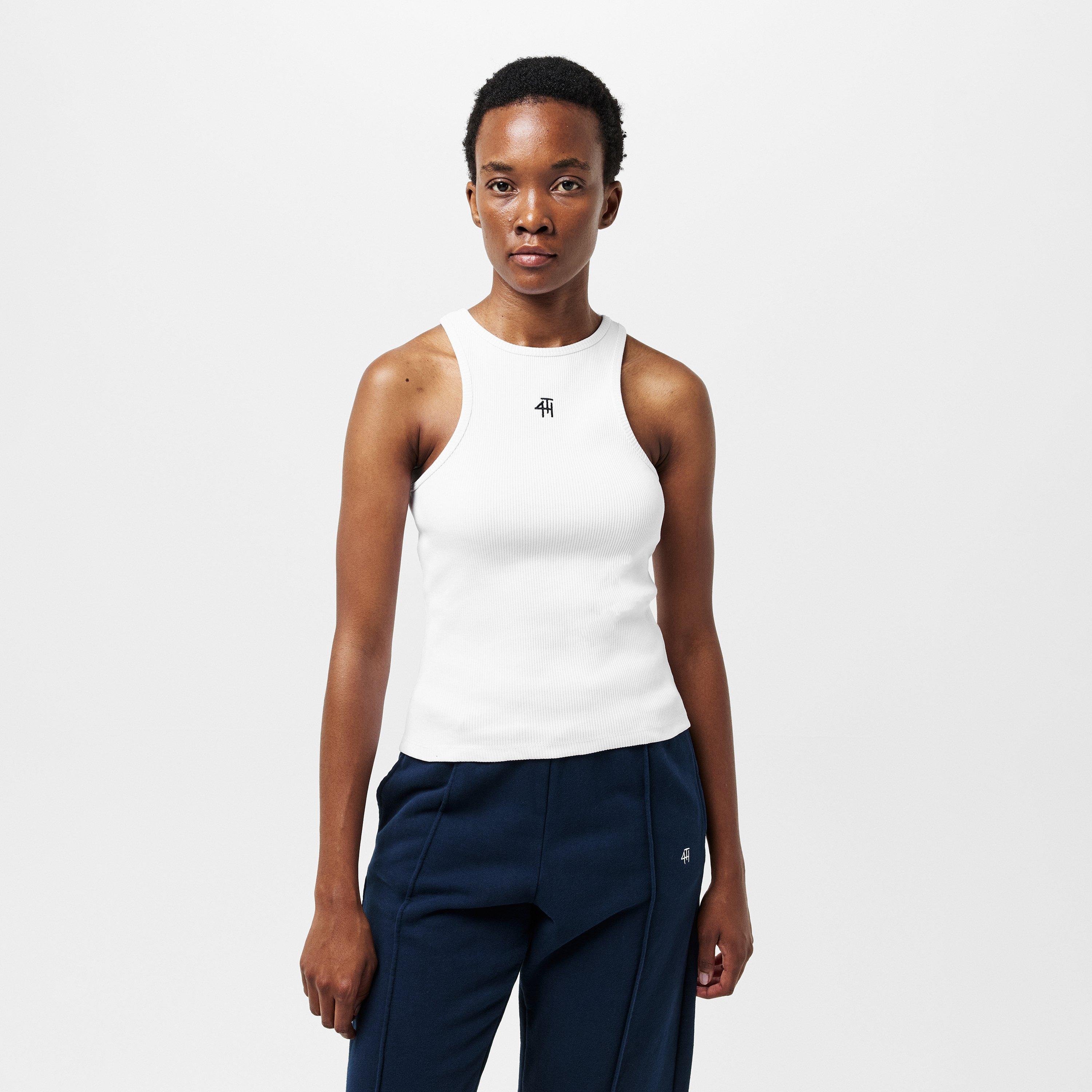 White - 4th and Reckless - Women's Sleeveless Tank Vest - 3