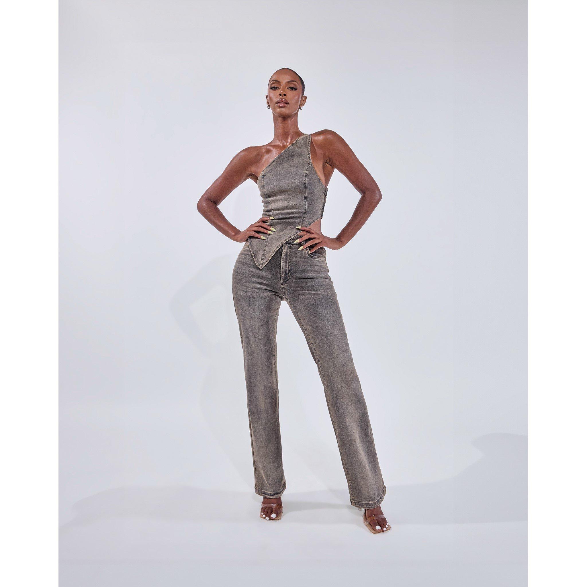 Fade Wash - Mars The Label - Women's Cindy Straight Leg Jeans - 5