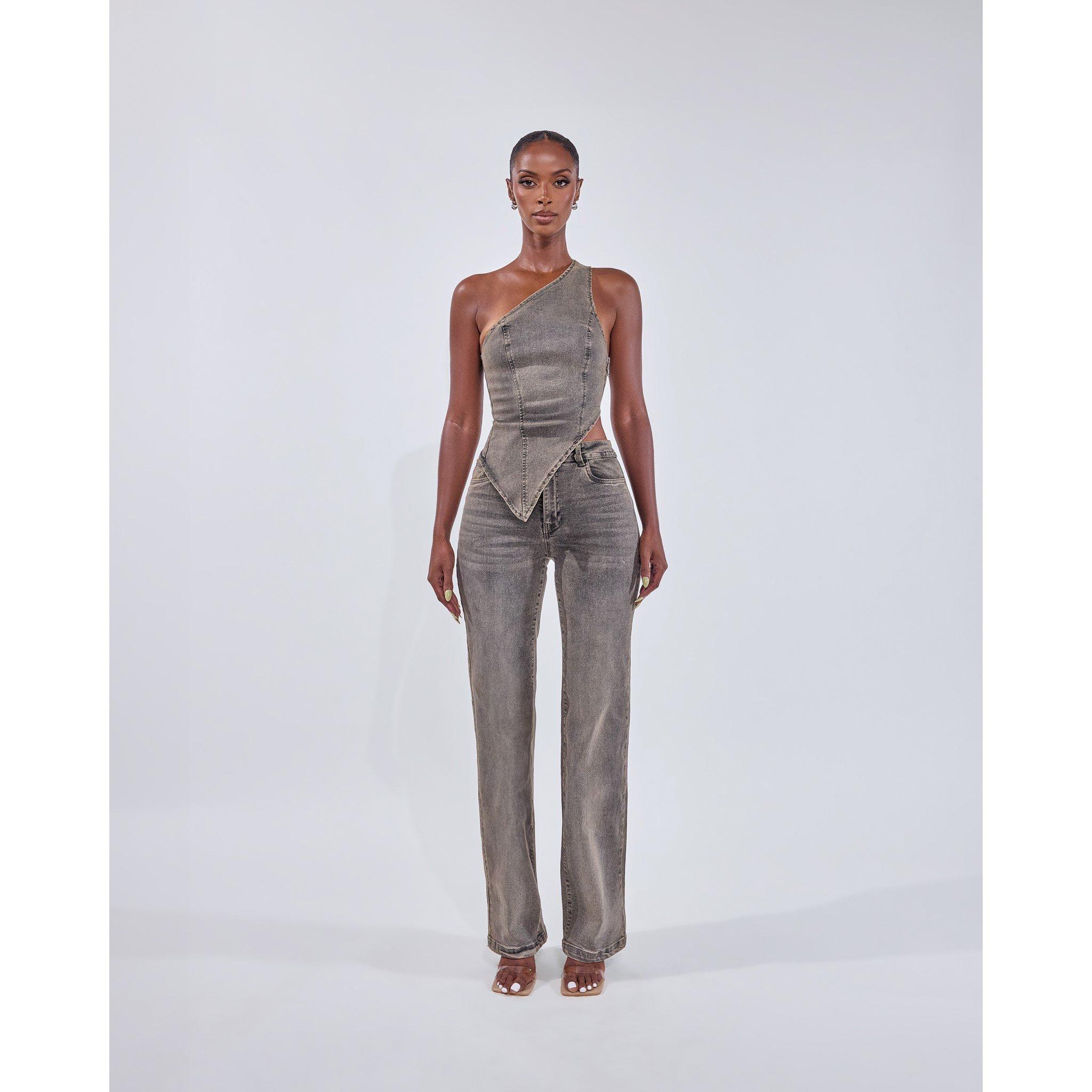 Fade Wash - Mars The Label - Women's Cindy Straight Leg Jeans - 6