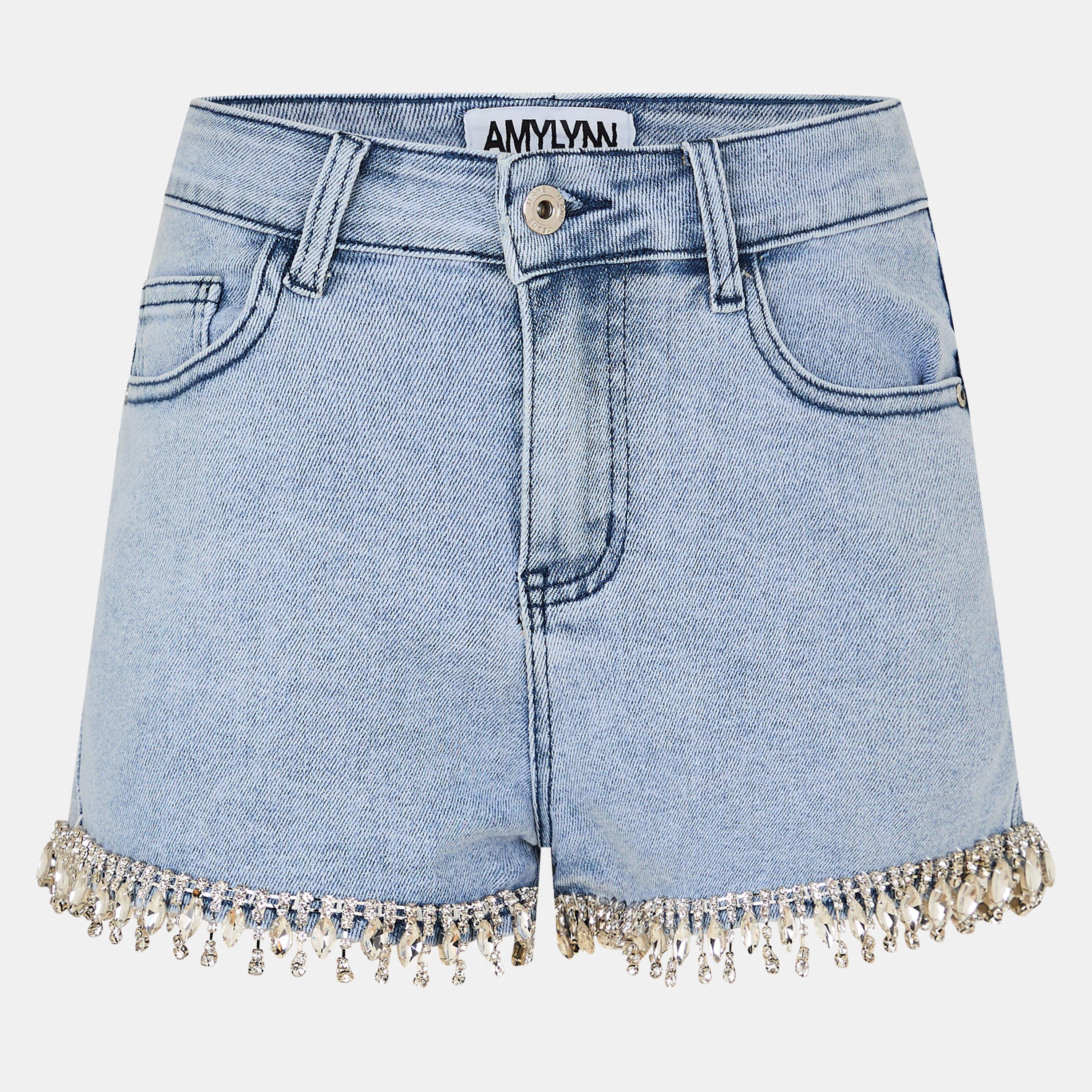 Blue - AmyLynn - Women's Long Sleeve Denim Shirt - 1