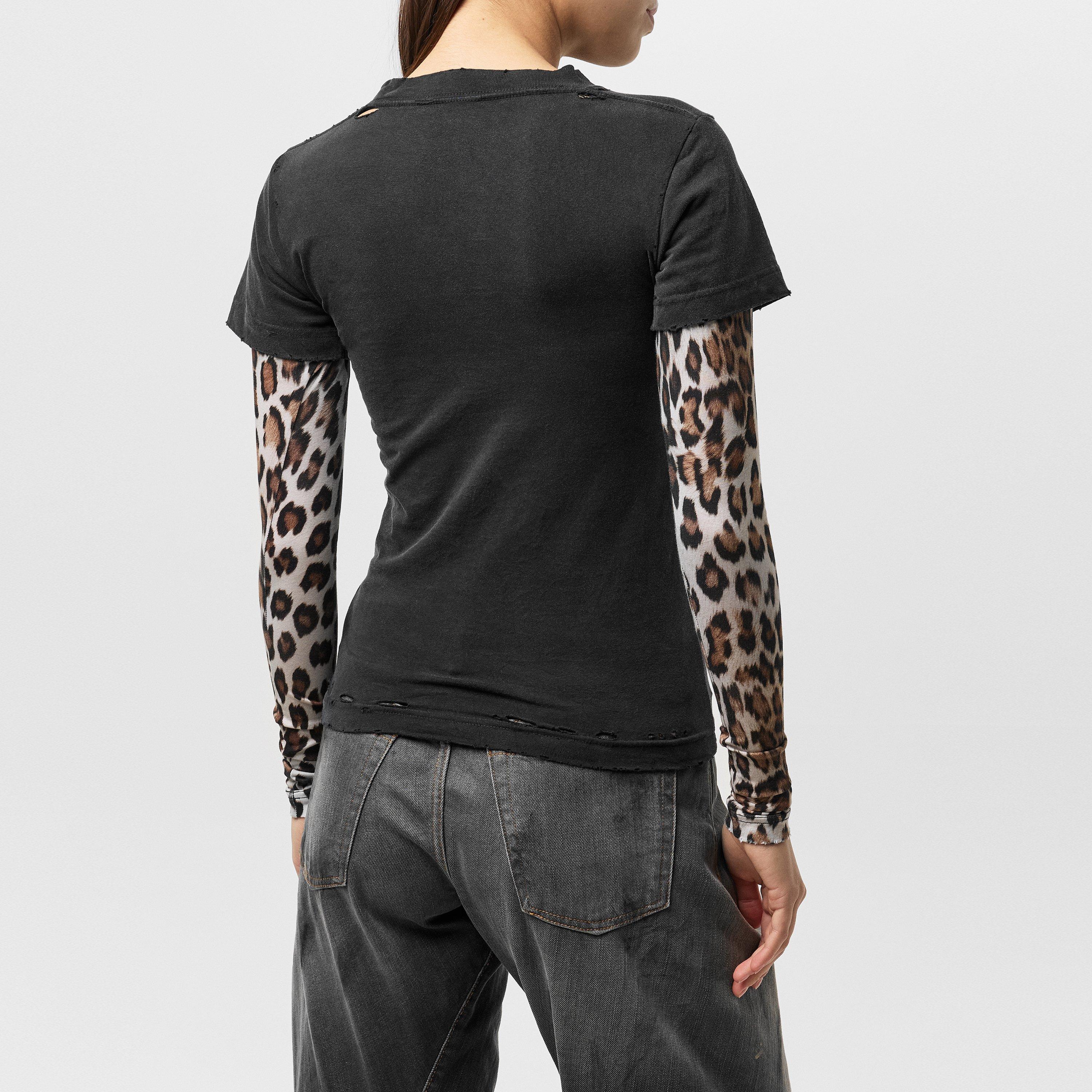 Washed Black - Balenciaga - Planet Earth Long Sleeve Top - 4