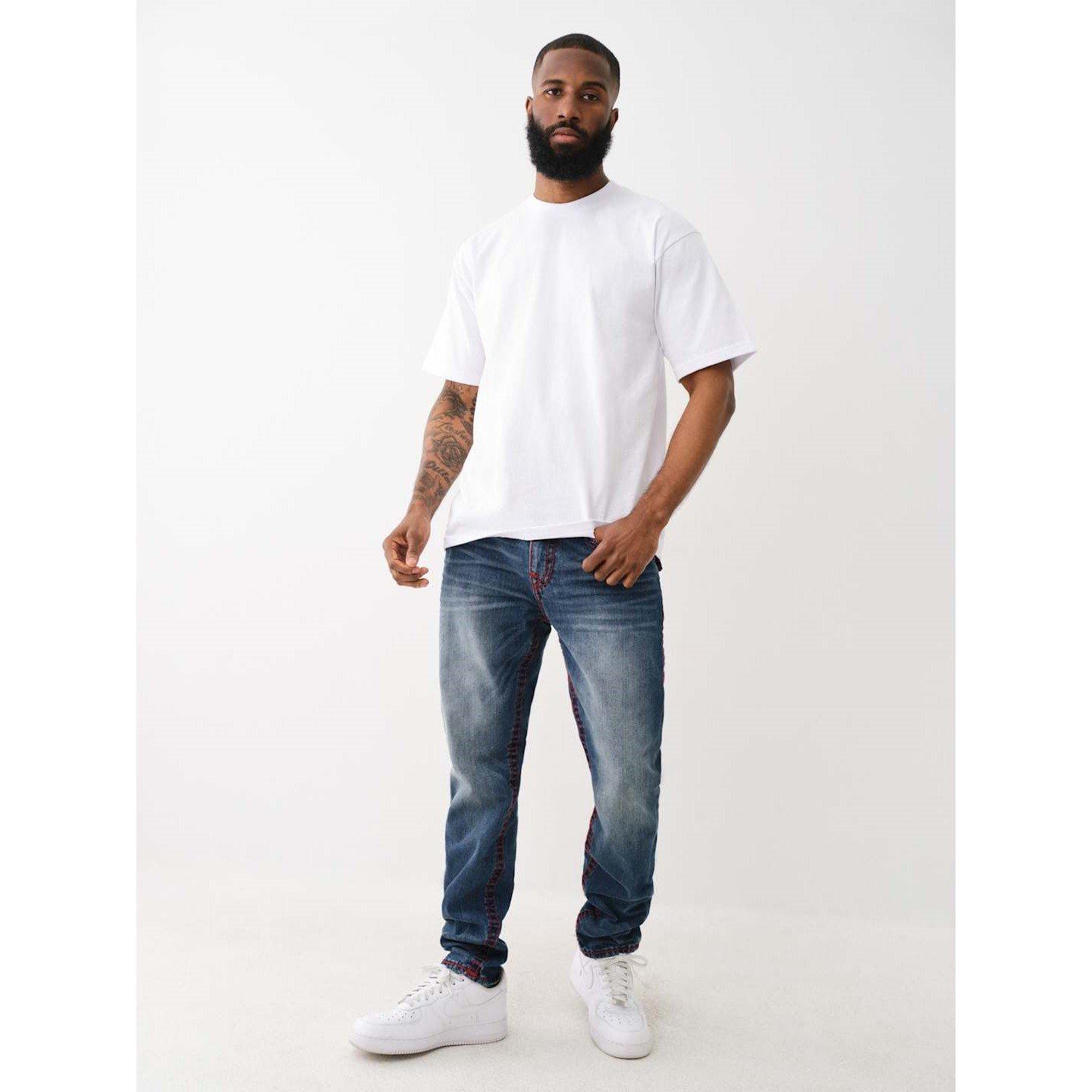 Old Glory Wsh - True Religion - Rocco Slim Fit Mid-Rise Washed Jeans Mens - 4