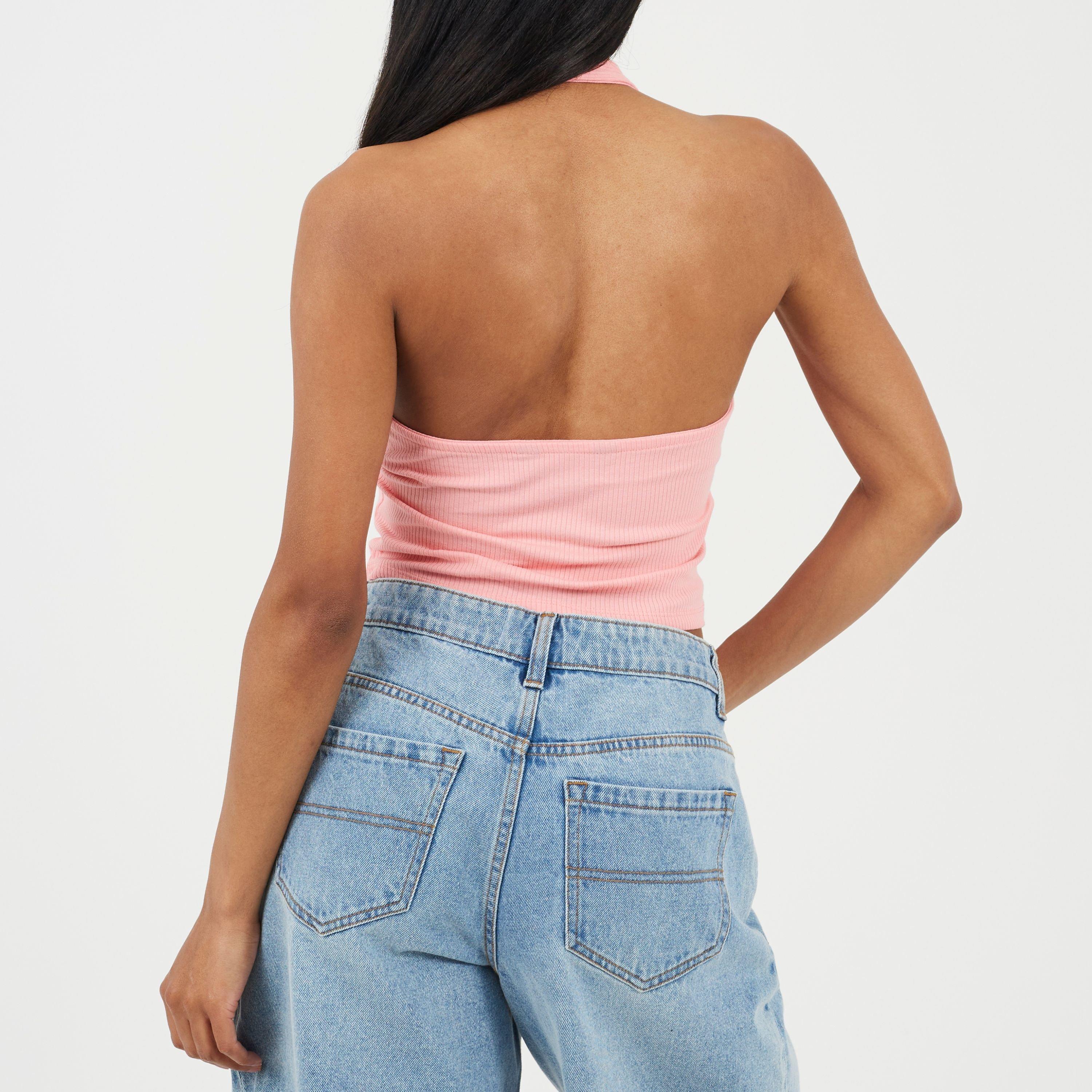 Pink/Purple - Brave Soul - Women's Strappy Crop Top - 2