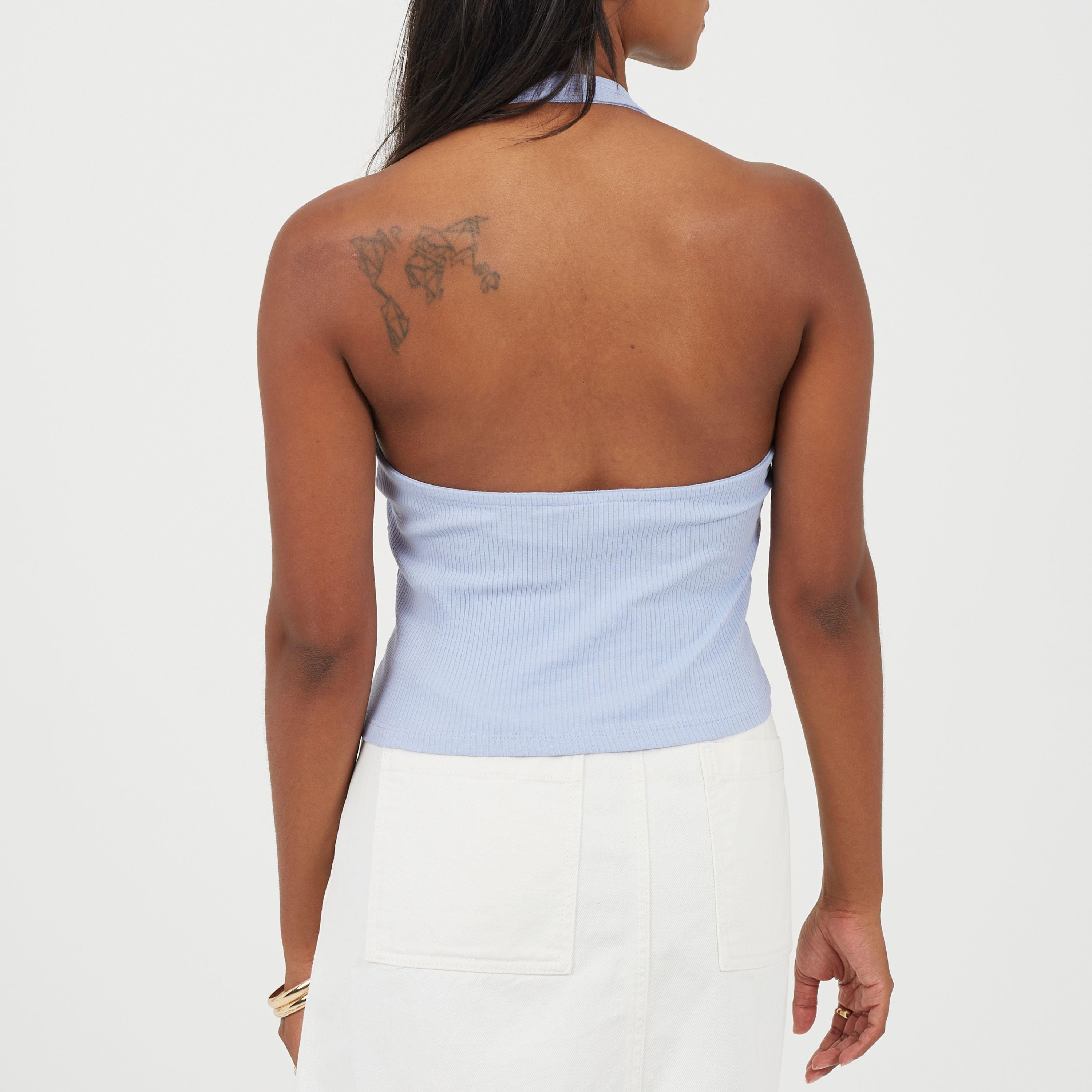 Blauw - Brave Soul - Cropped Top Ld99 - 2