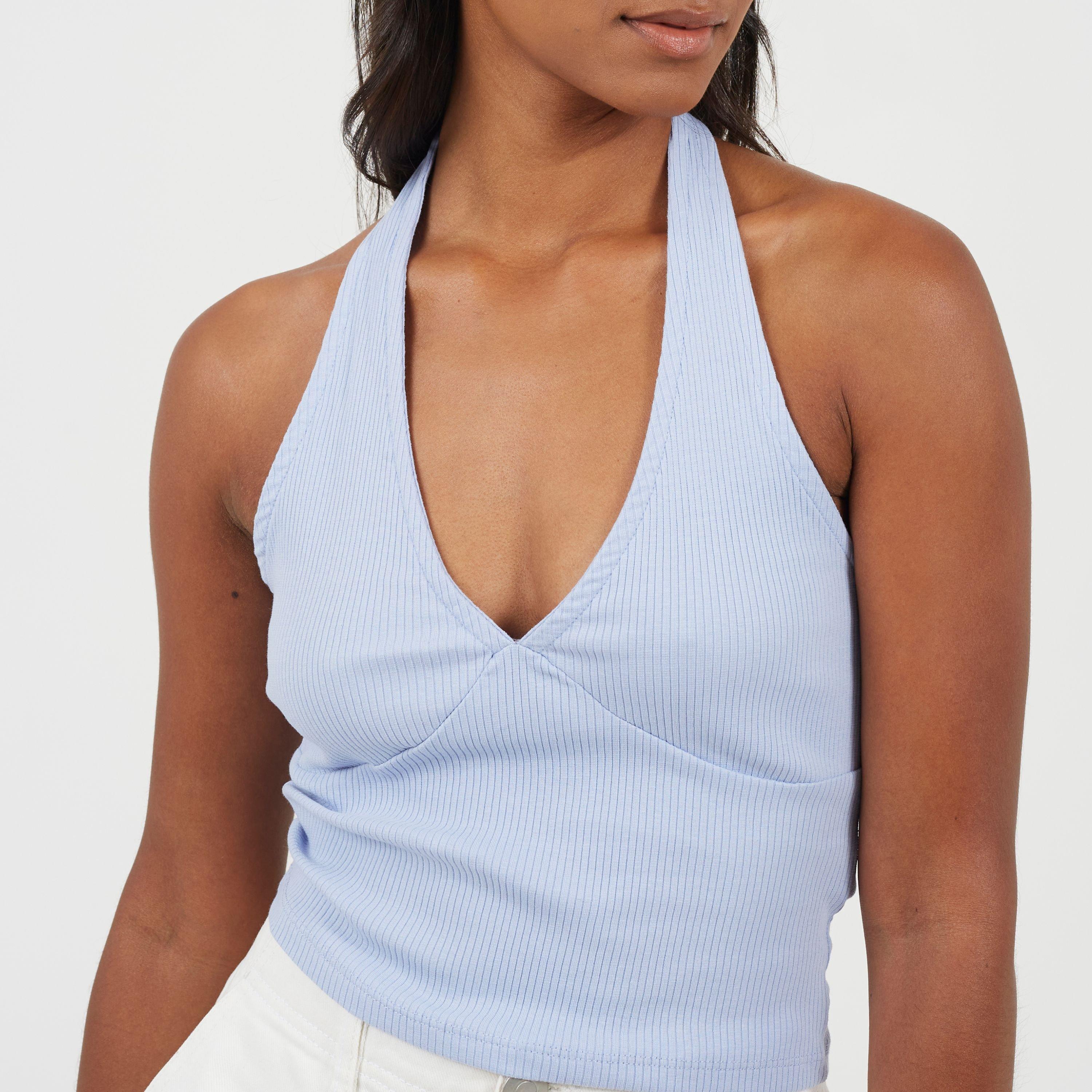 Blauw - Brave Soul - Cropped Top Ld99 - 3