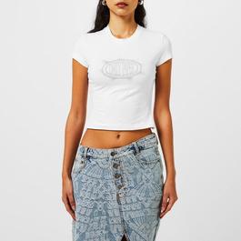 Daily Paper Glow Cropped Short Sleeve T-Shirt