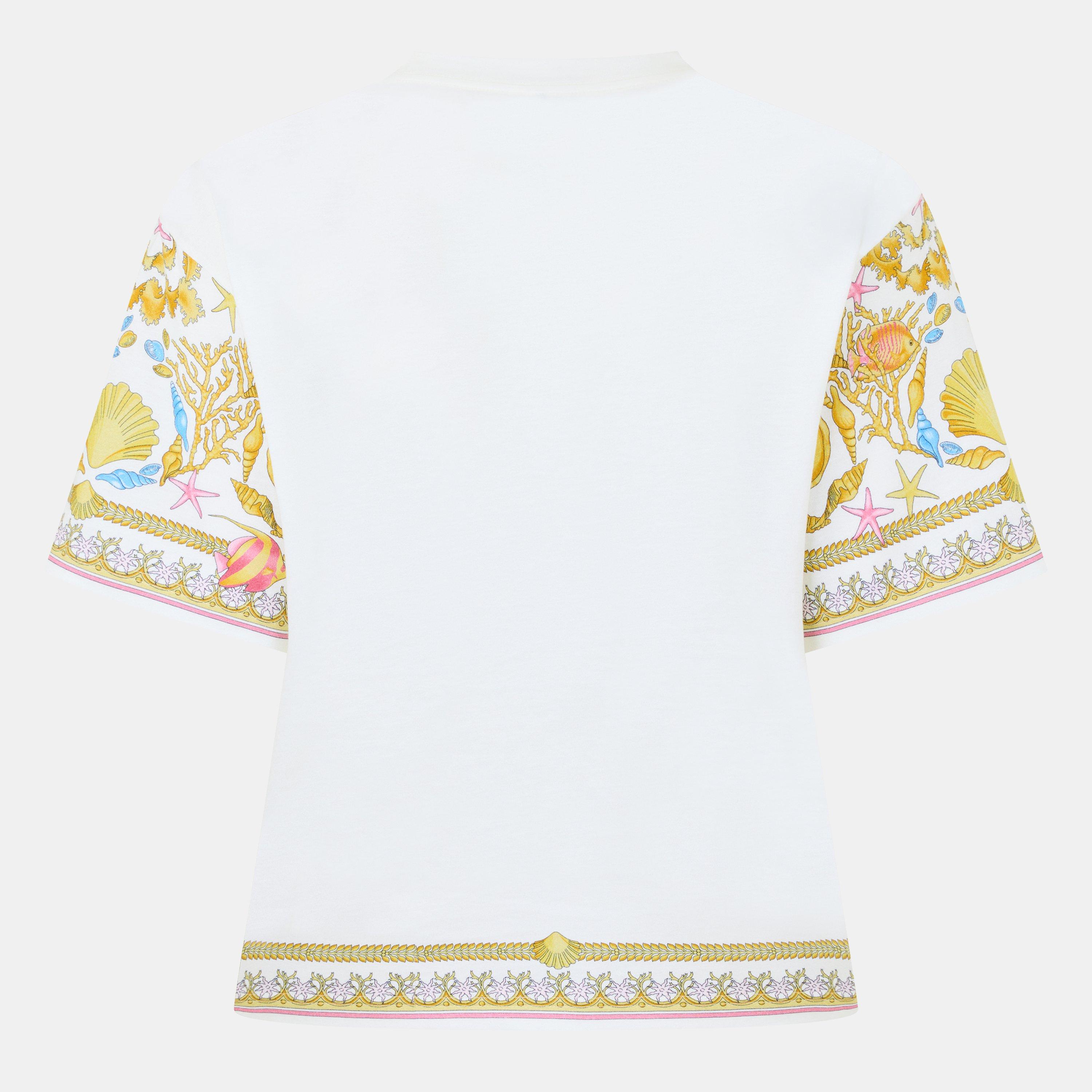Eggshell - Versace - Women's Cropped T-Shirt - 2