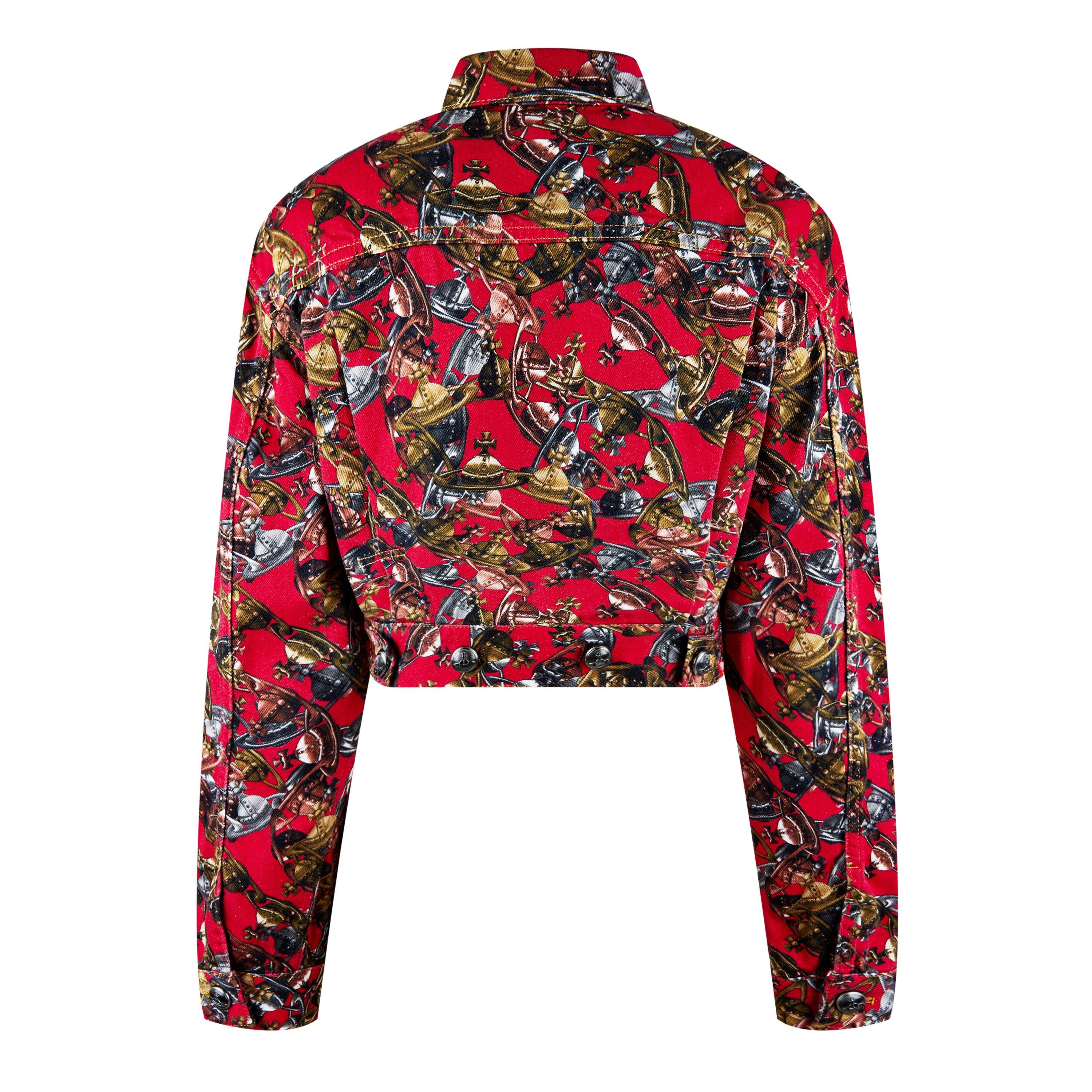 Crazy Orb - Vivienne Westwood - Women's Cropped Marlene Cotton Long Sleeve Denim Jacket - 6