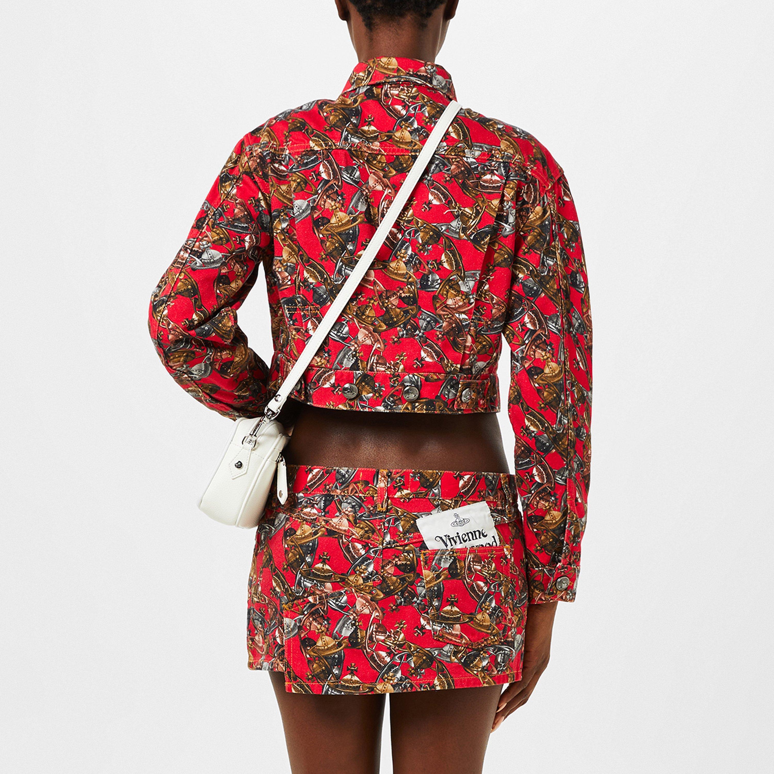 Crazy Orb - Vivienne Westwood - Women's Cropped Marlene Cotton Long Sleeve Denim Jacket - 3