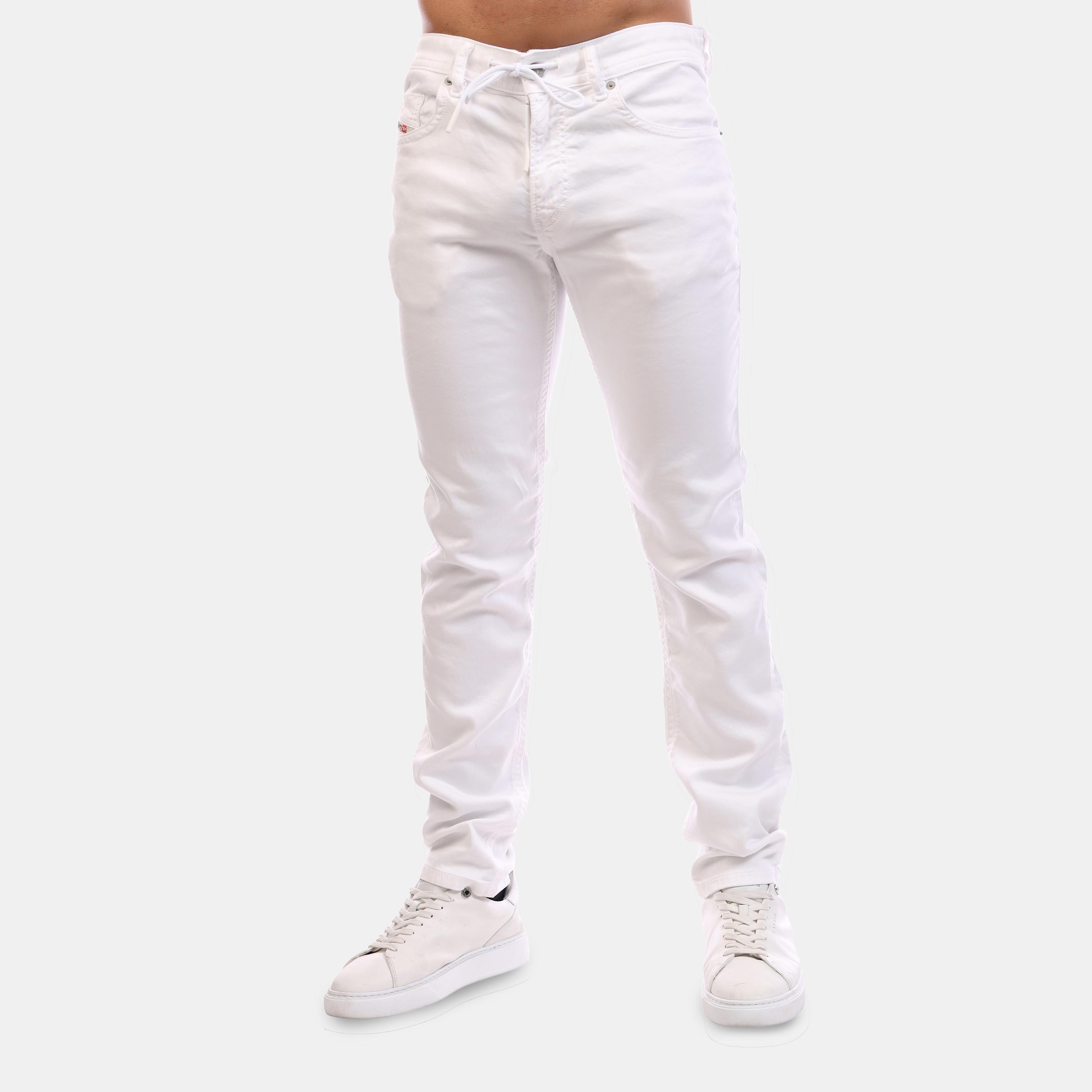 White - Diesel - Men's Straight Leg Jeans - 3
