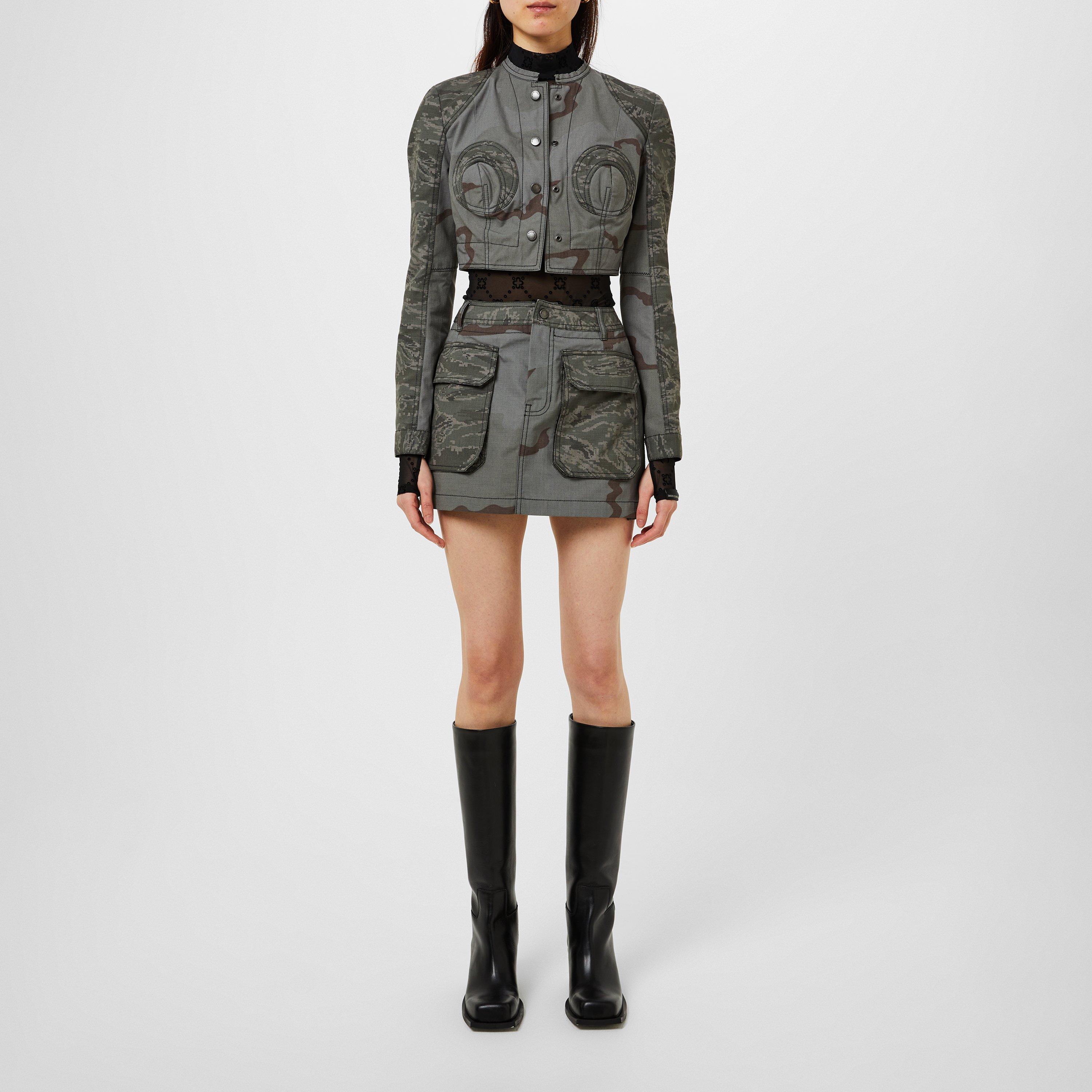 Dark Grey - Marine Serre - Regen Camo Jacket - 4