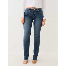 True Religion TR Billie Stretch Mid Rise Straight Jeans