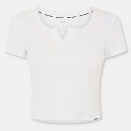 DKNY Rib T-Shirt Ld99