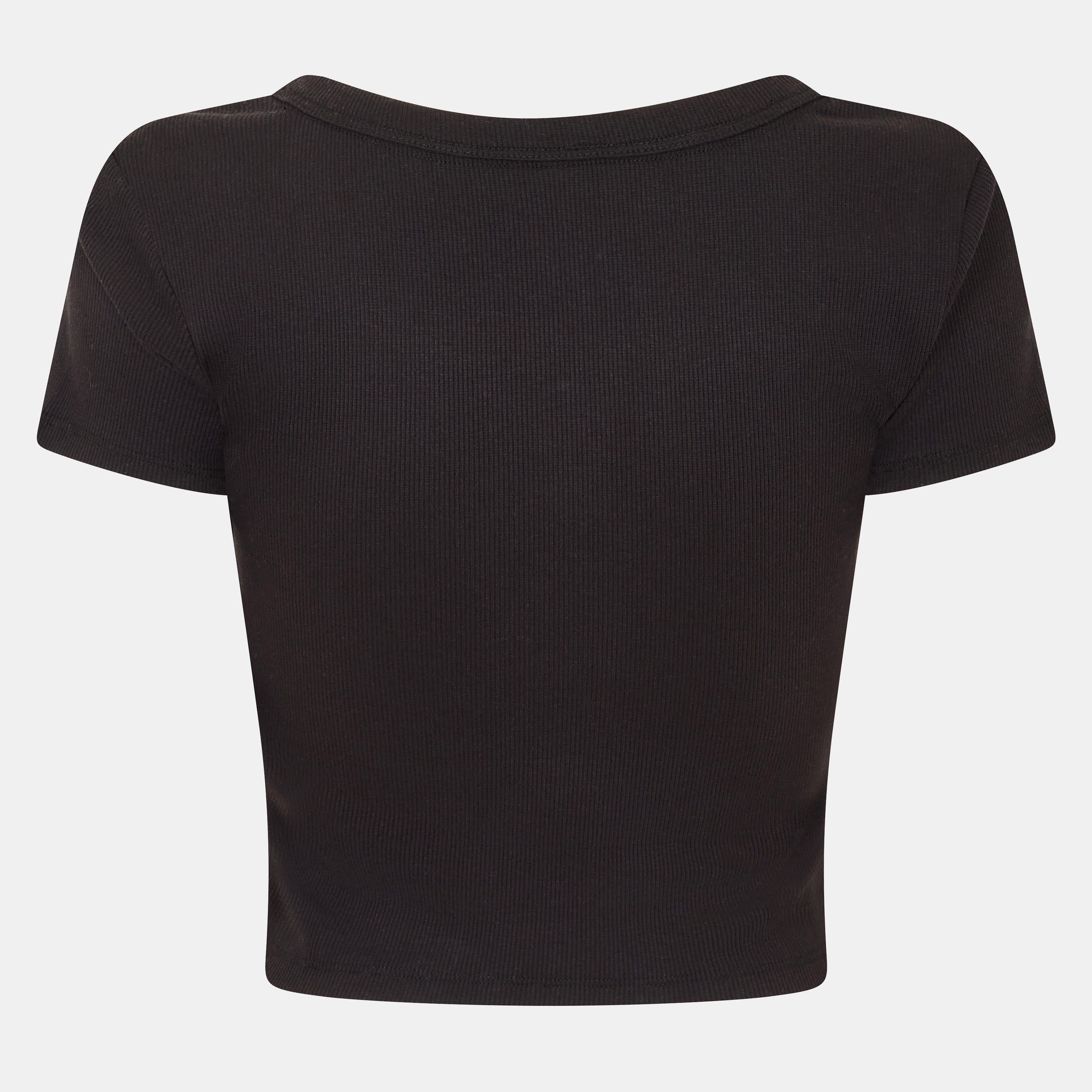 Black - DKNY - Rib T-Shirt Ld99 - 2