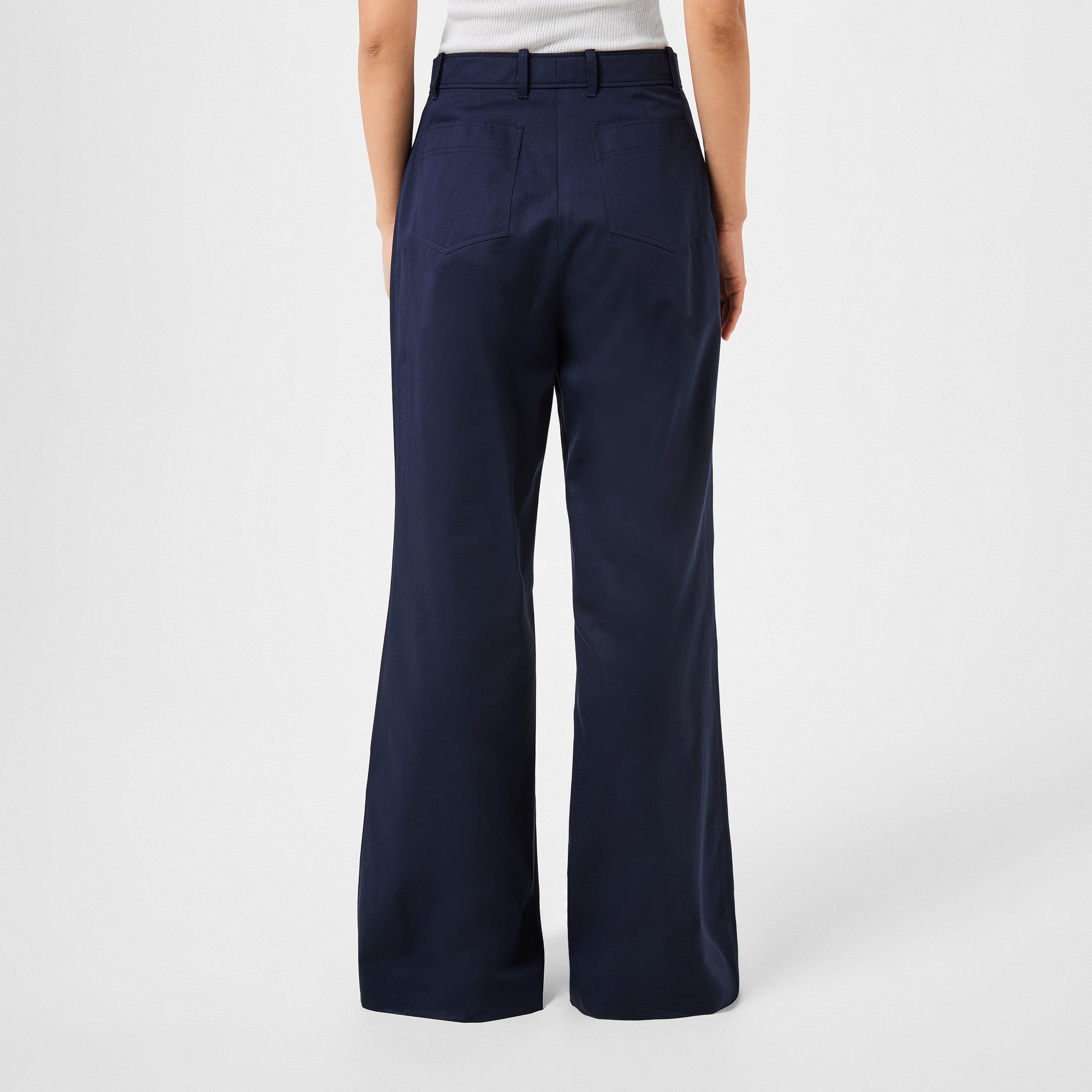 Admiral Dark - Gucci - Cotton Gabardine Trousers - 3