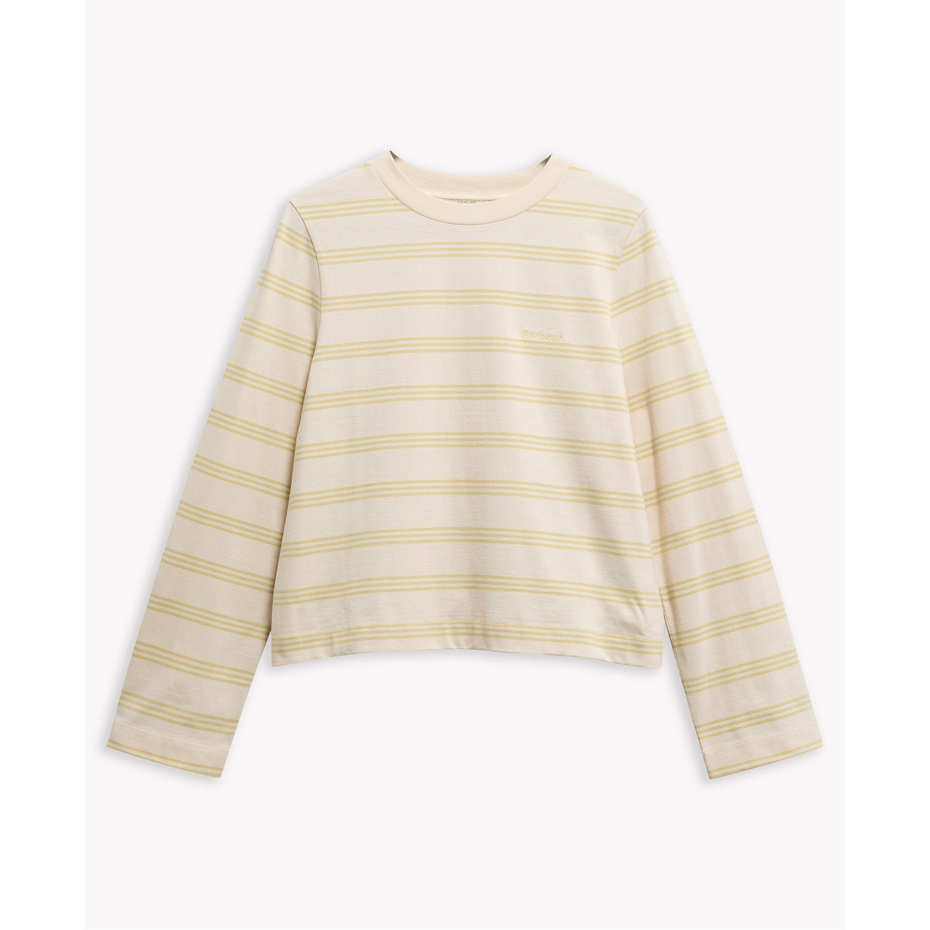 Ecru/Citrus Str - Barbour - Women's Long Sleeve T-Shirt - 1