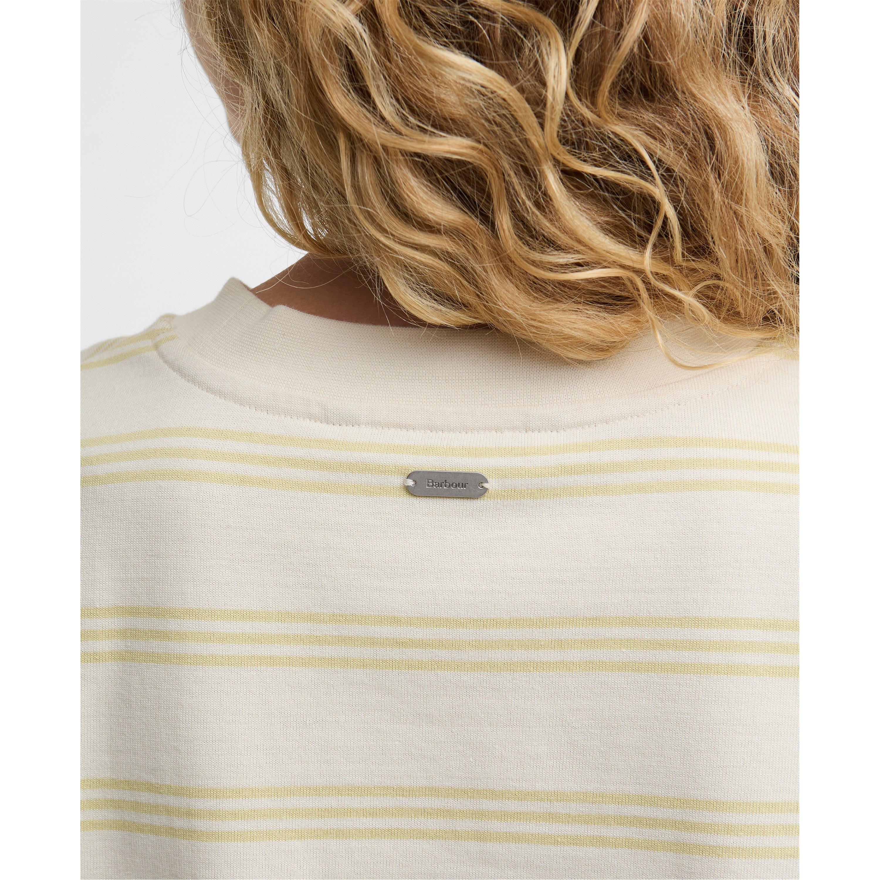 Ecru/Citrus Str - Barbour - Women's Long Sleeve T-Shirt - 5