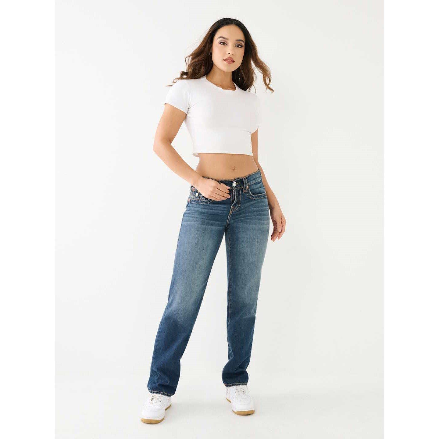 Mozaik kanjon - True Religion - Ricki Big T Straight Jeans Womens - 4
