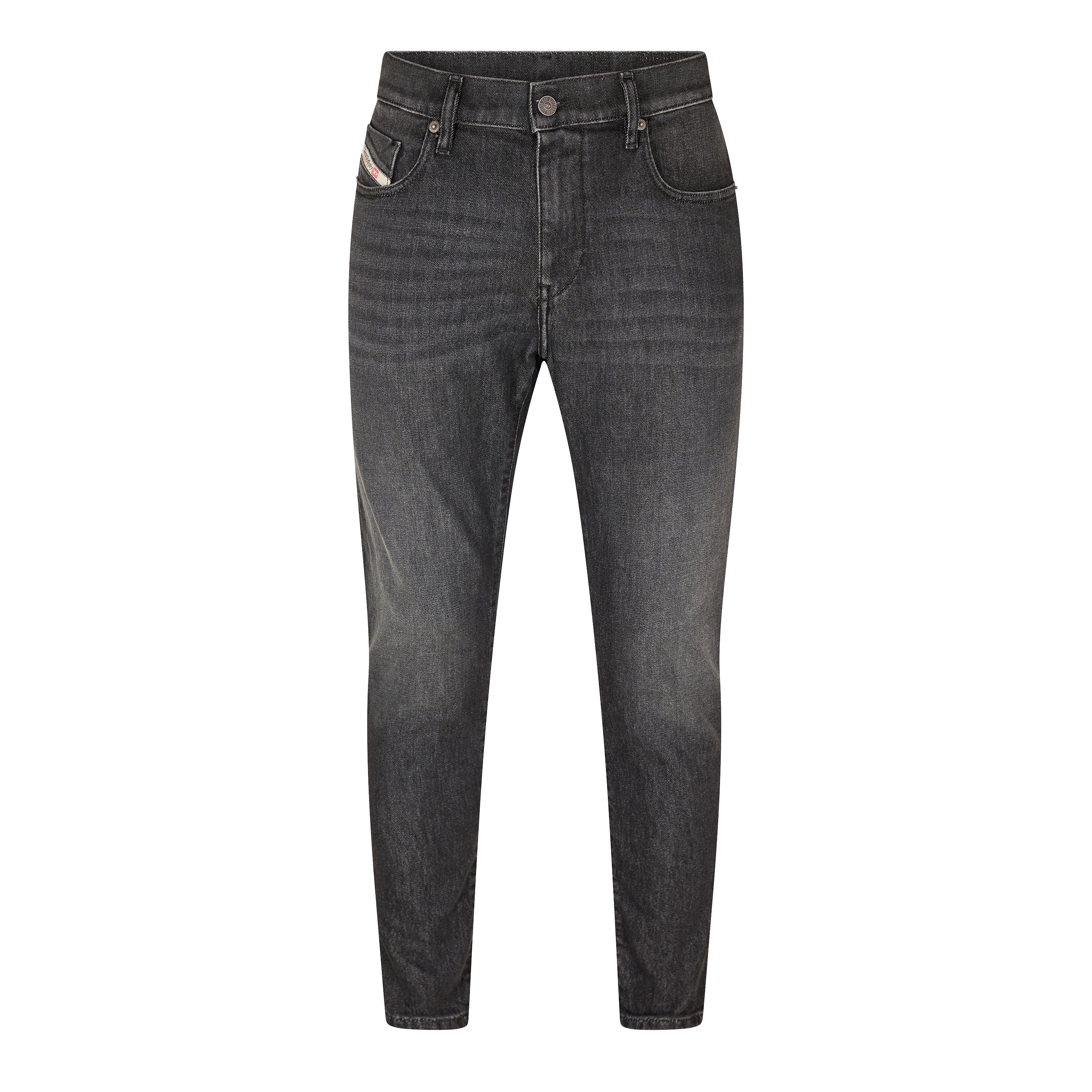 Blk Gry Denim - Diesel - Men's Strkt Pant Straight Leg Jeans - 1