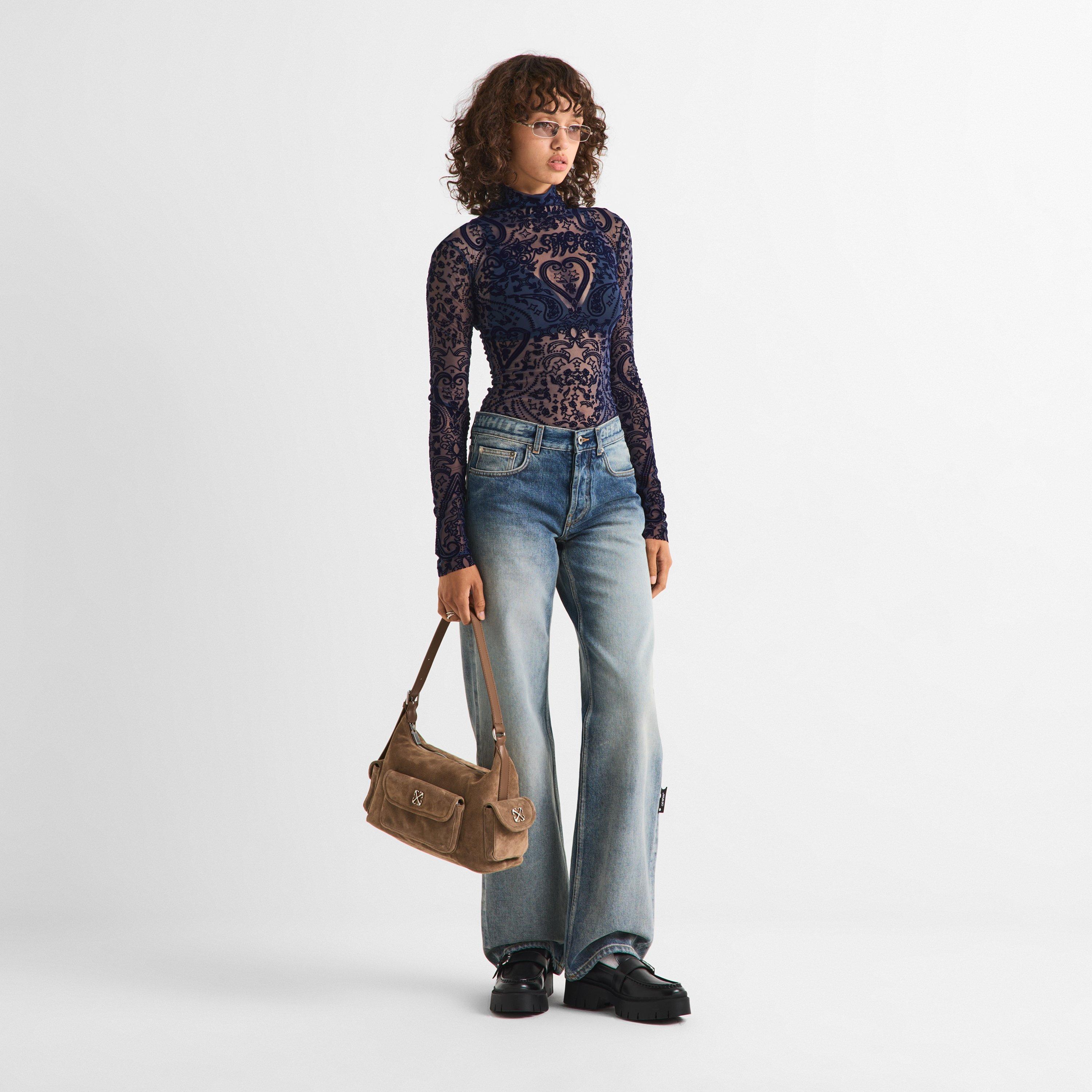 Dark Saphire - Off White - Off Paisley Top Ld63 - 6