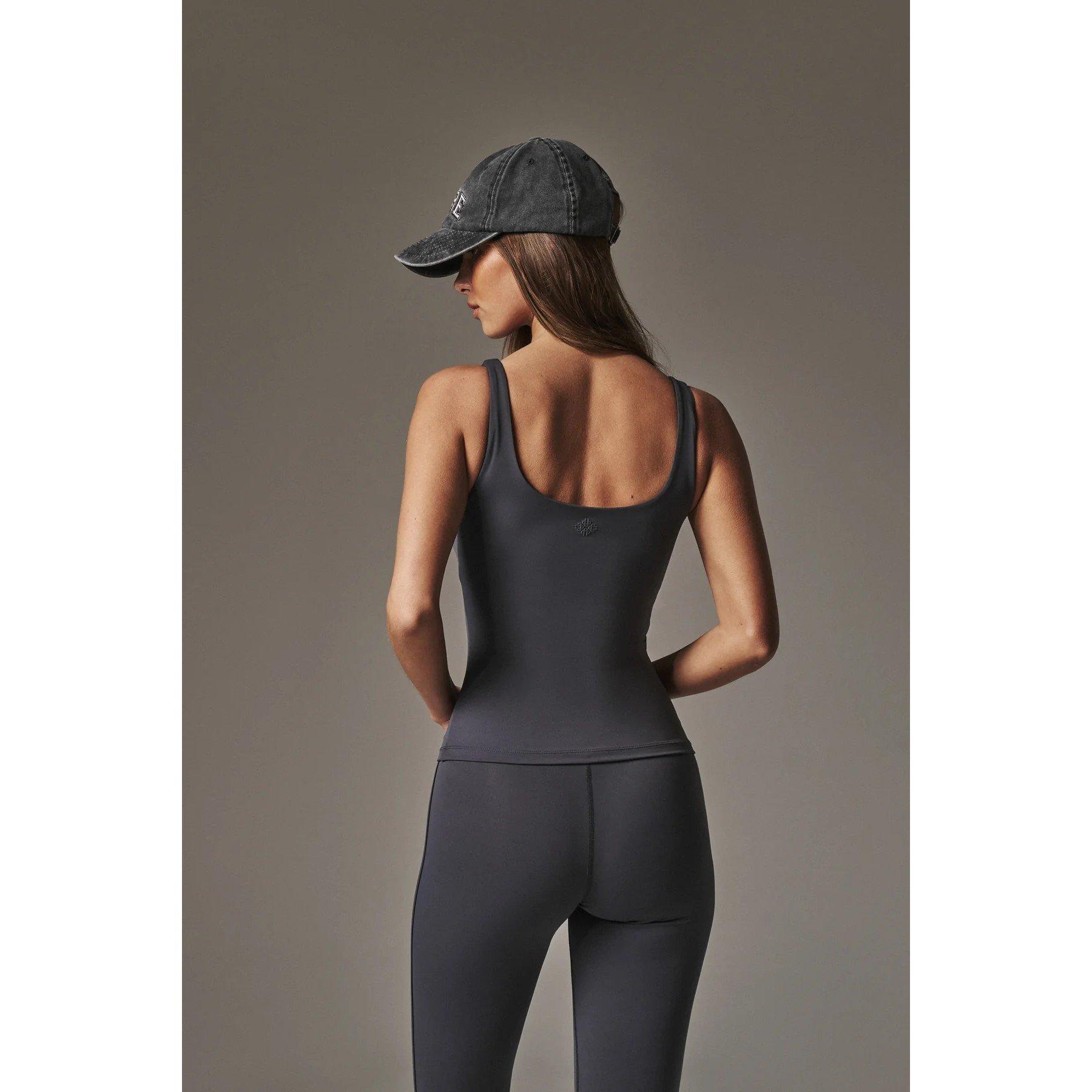 Midnight Grey - The Couture Club - Womens Sculpting Stretch Sports Top - 4