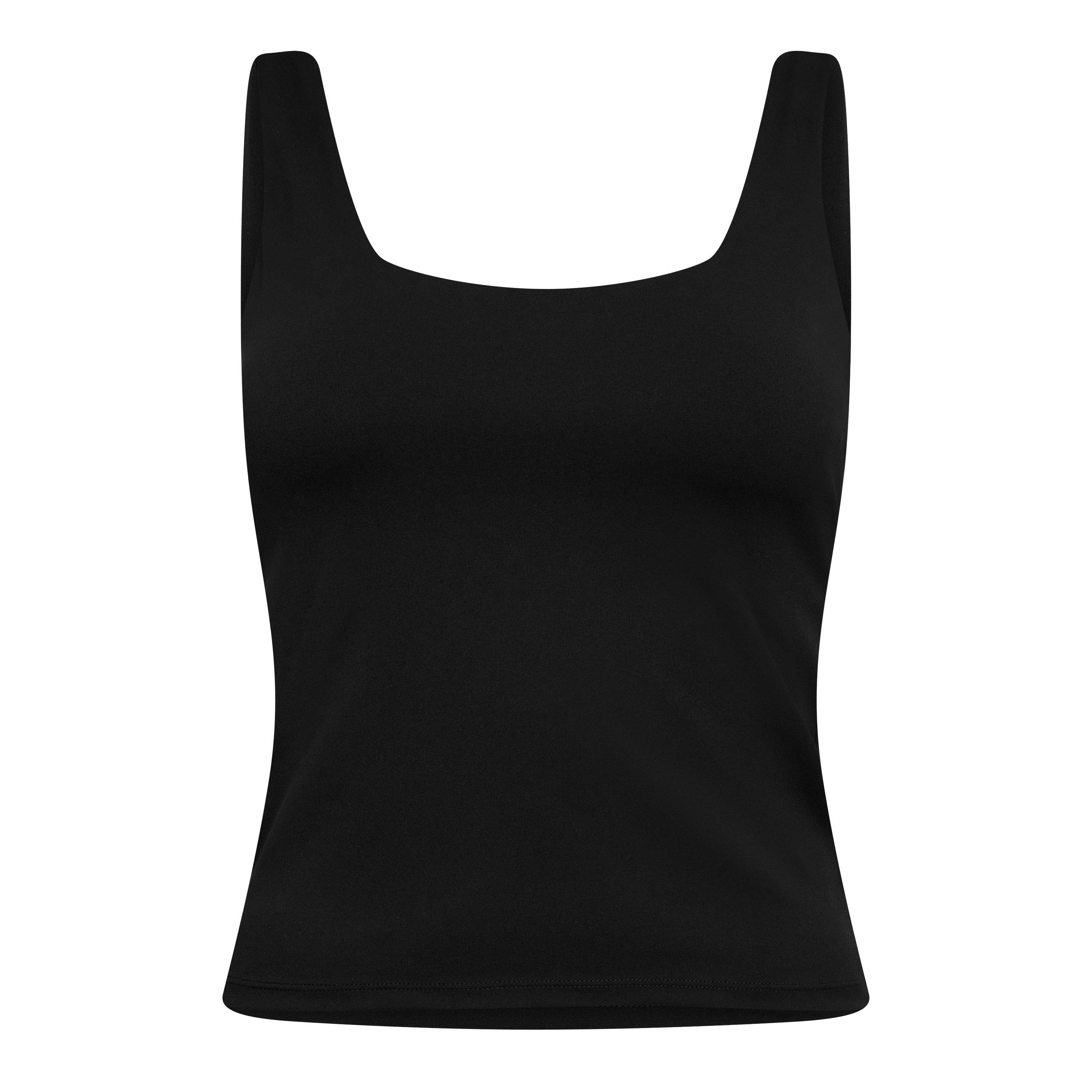 Black - The Couture Club - Womens Sculpting Stretch Sports Top - 1