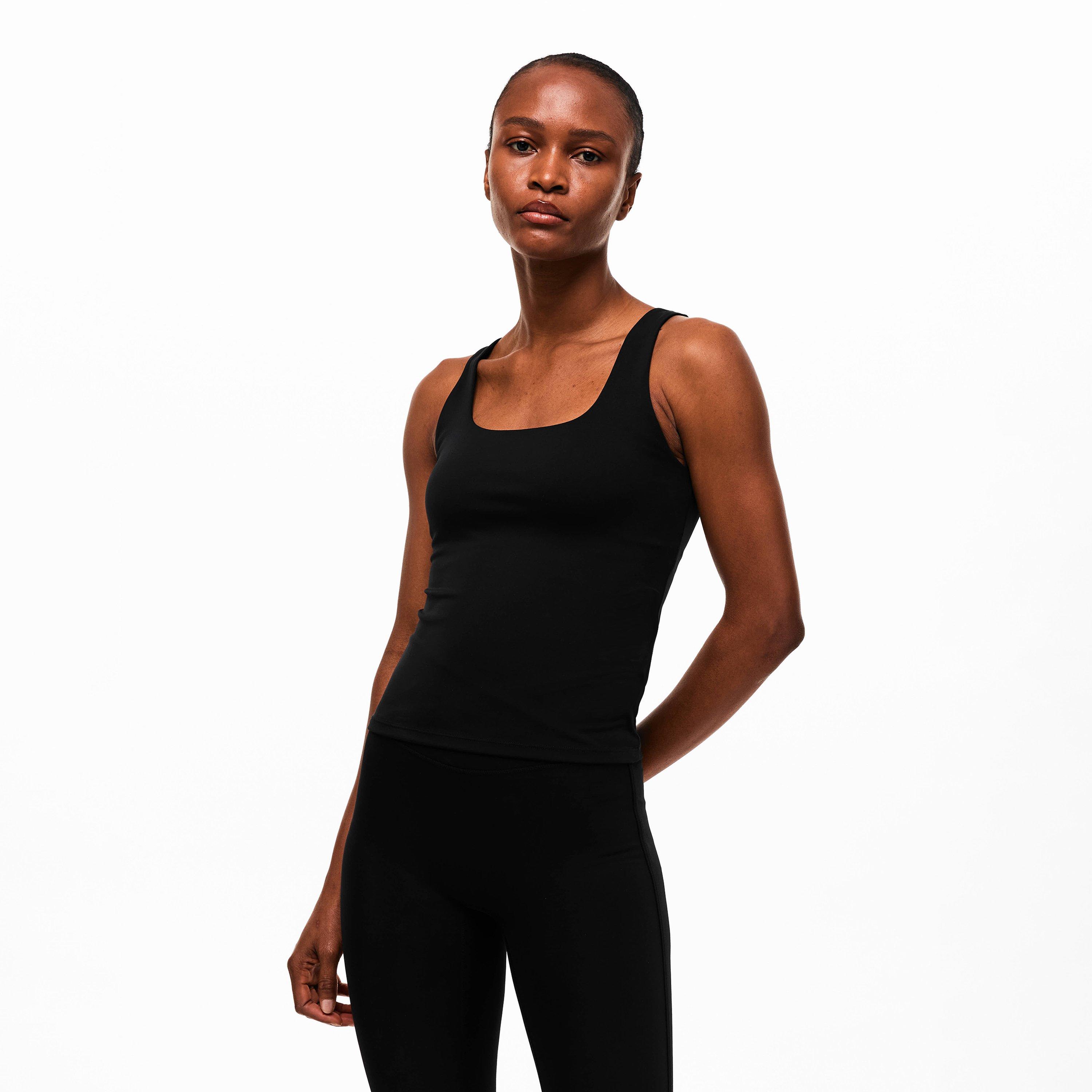 Black - The Couture Club - Womens Sculpting Stretch Sports Top - 3