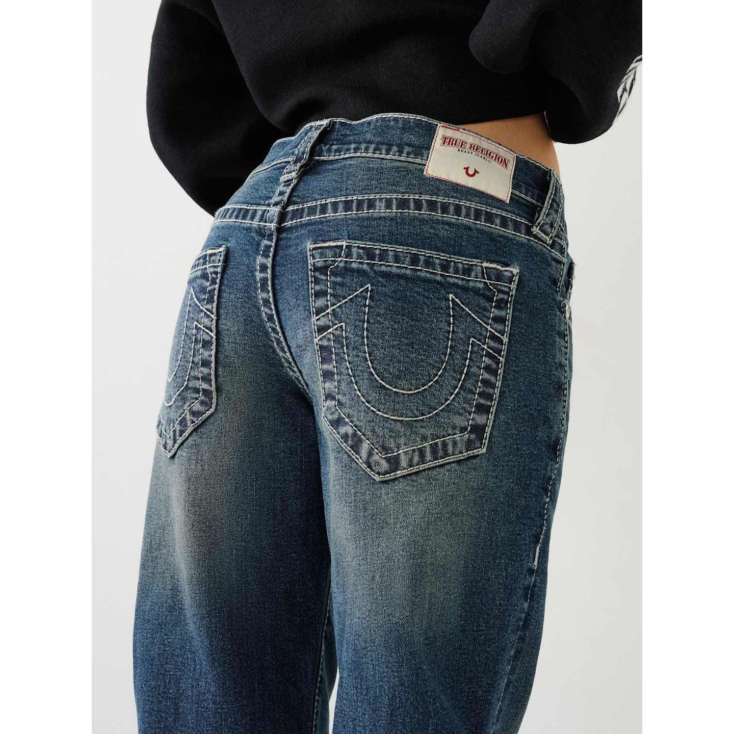 Med Wsh - True Religion - Washed Relaxed Jeans Womens - 3