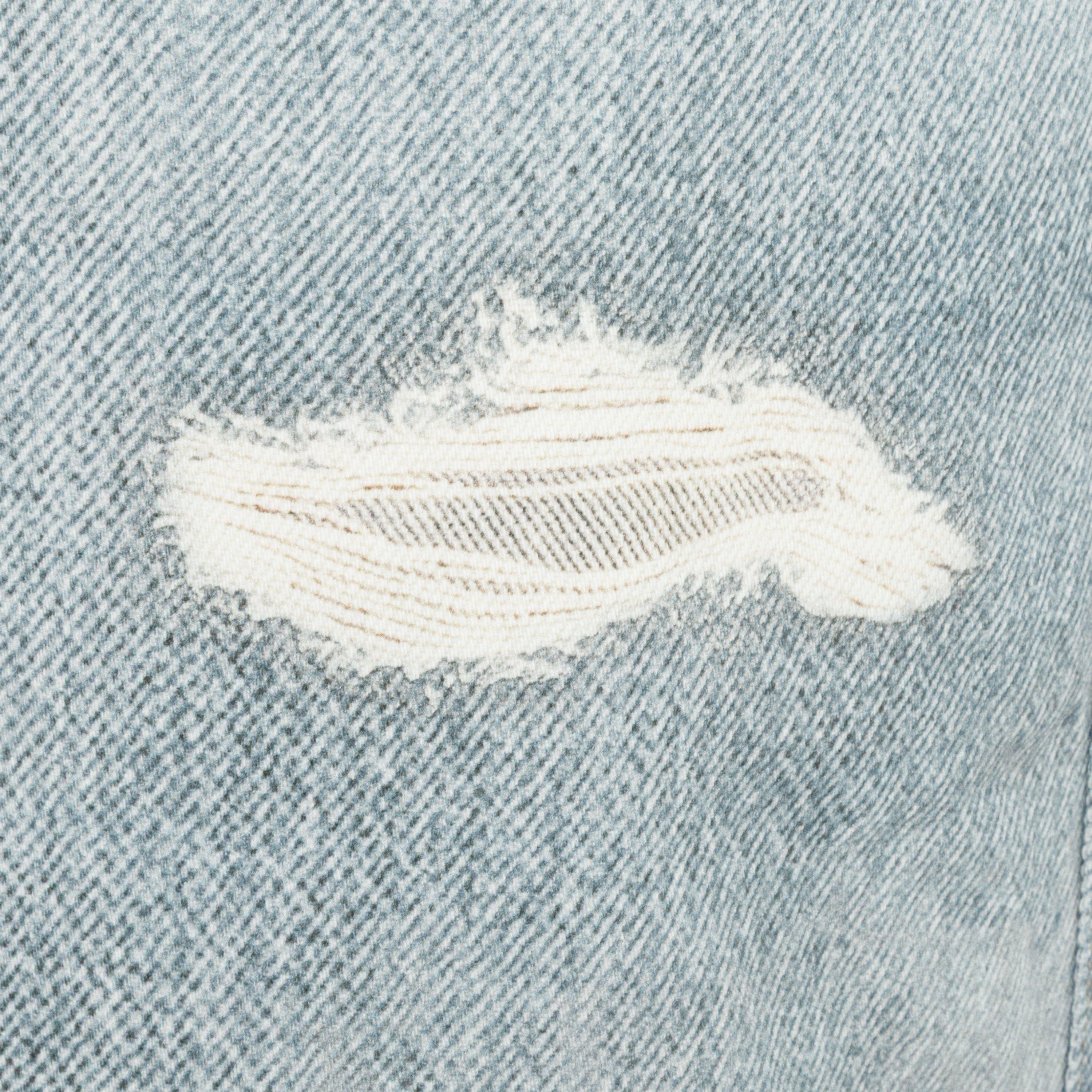 Blue Distressed - Firetrap - Print Jeans Mens - 5